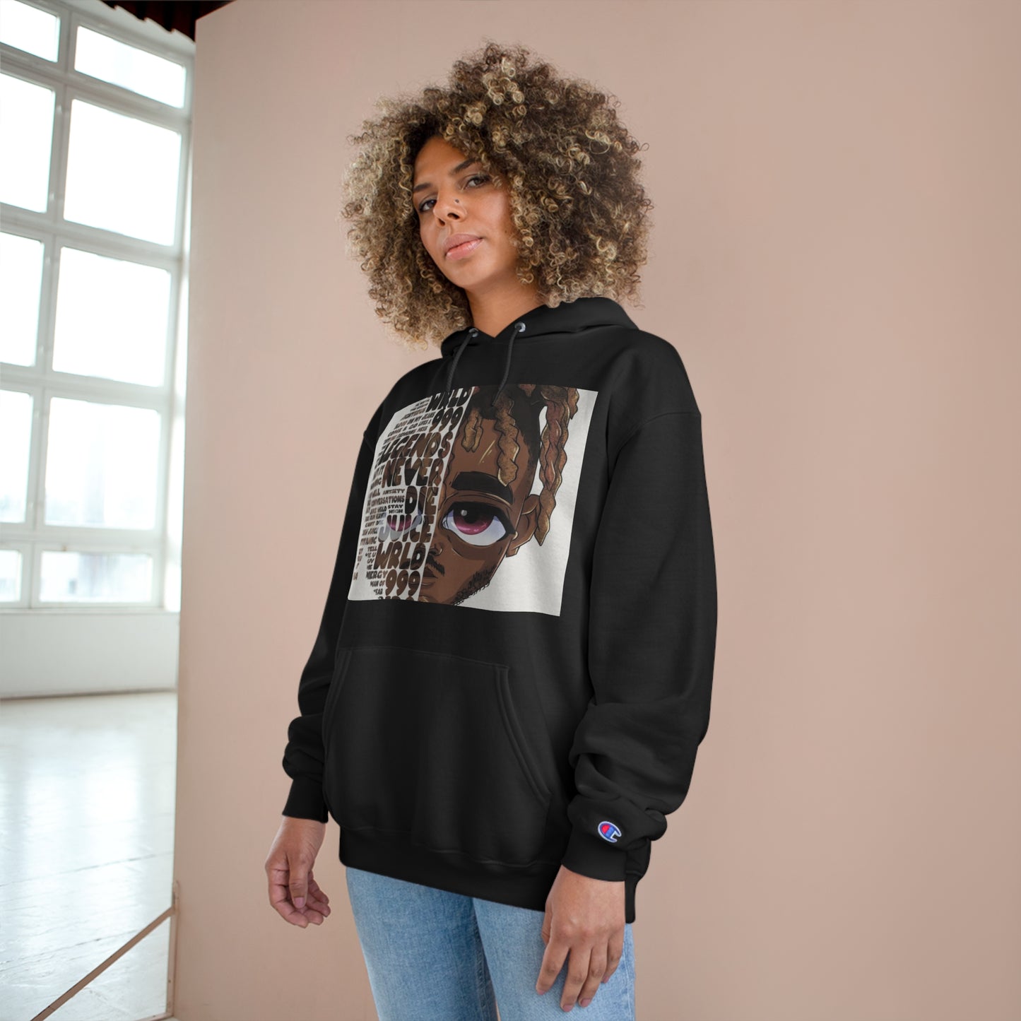 Champion Hoodie - Street Style with Iconic Quotes for Music Lovers