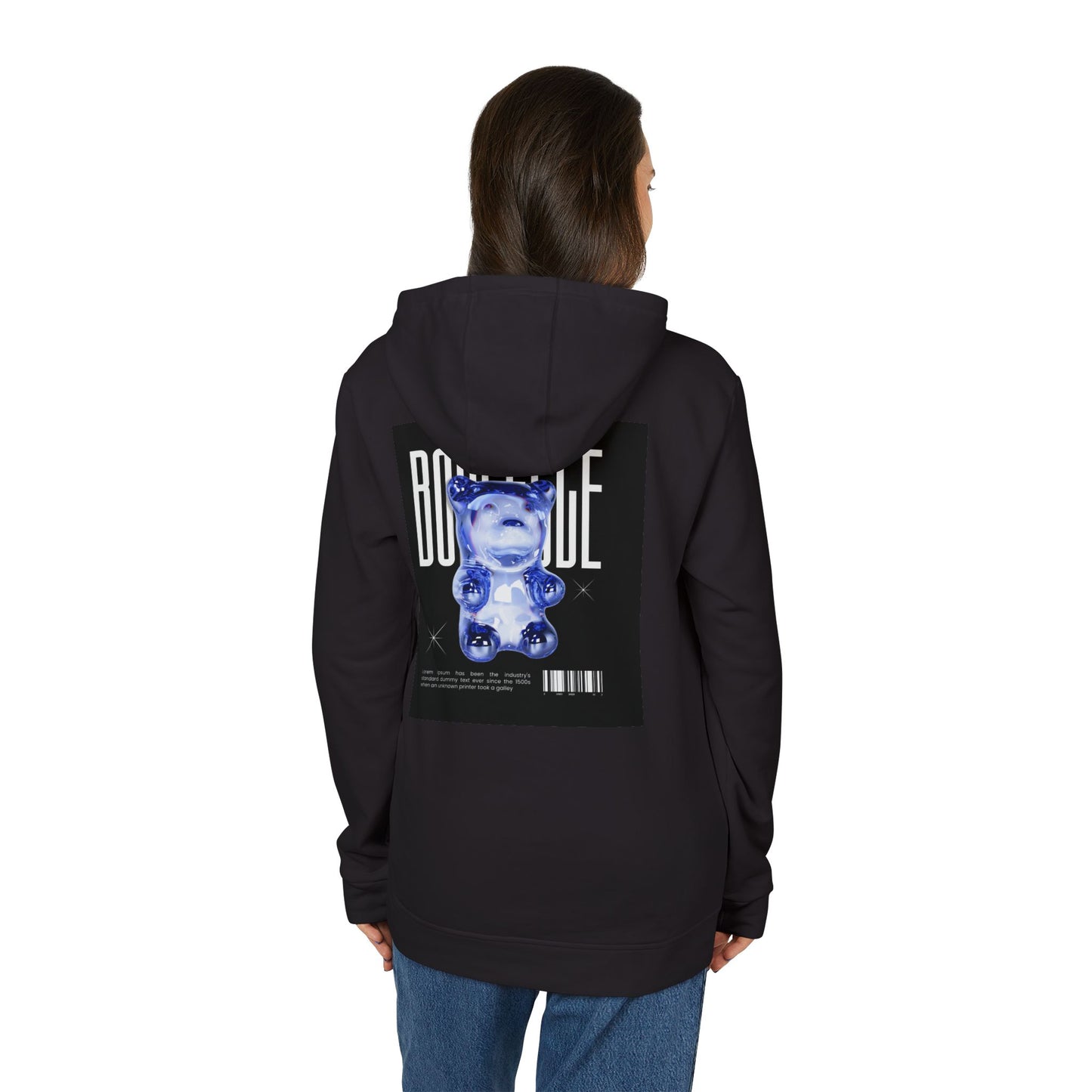 Adidas Unisex Fleece Hoodie - AWAKE & BOUNCE Graphic Design