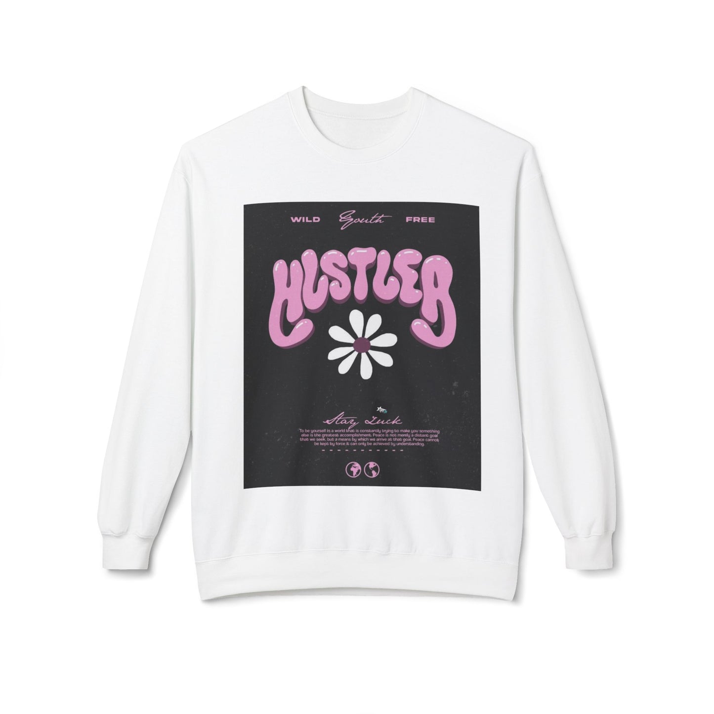 Hustler Vintage Style Crewneck Sweatshirt - Stay Wild & Free
