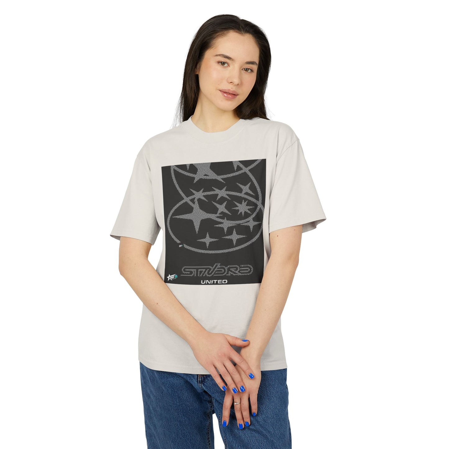 Unisex Heavy Faded Tee - Starry United Graphic T-Shirt for Casual Style