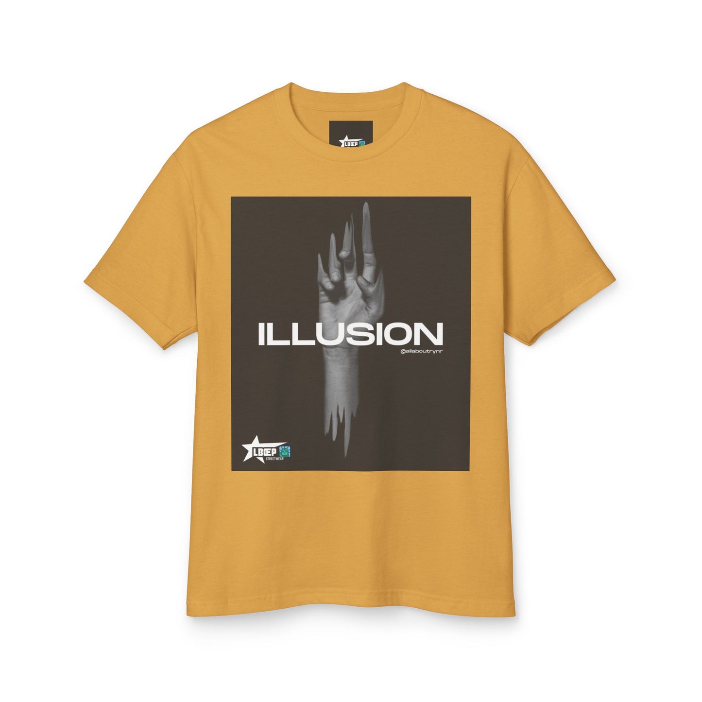 Unisex Illusion Graphic Tee - Heavyweight Cotton T-Shirt for Trendsetters