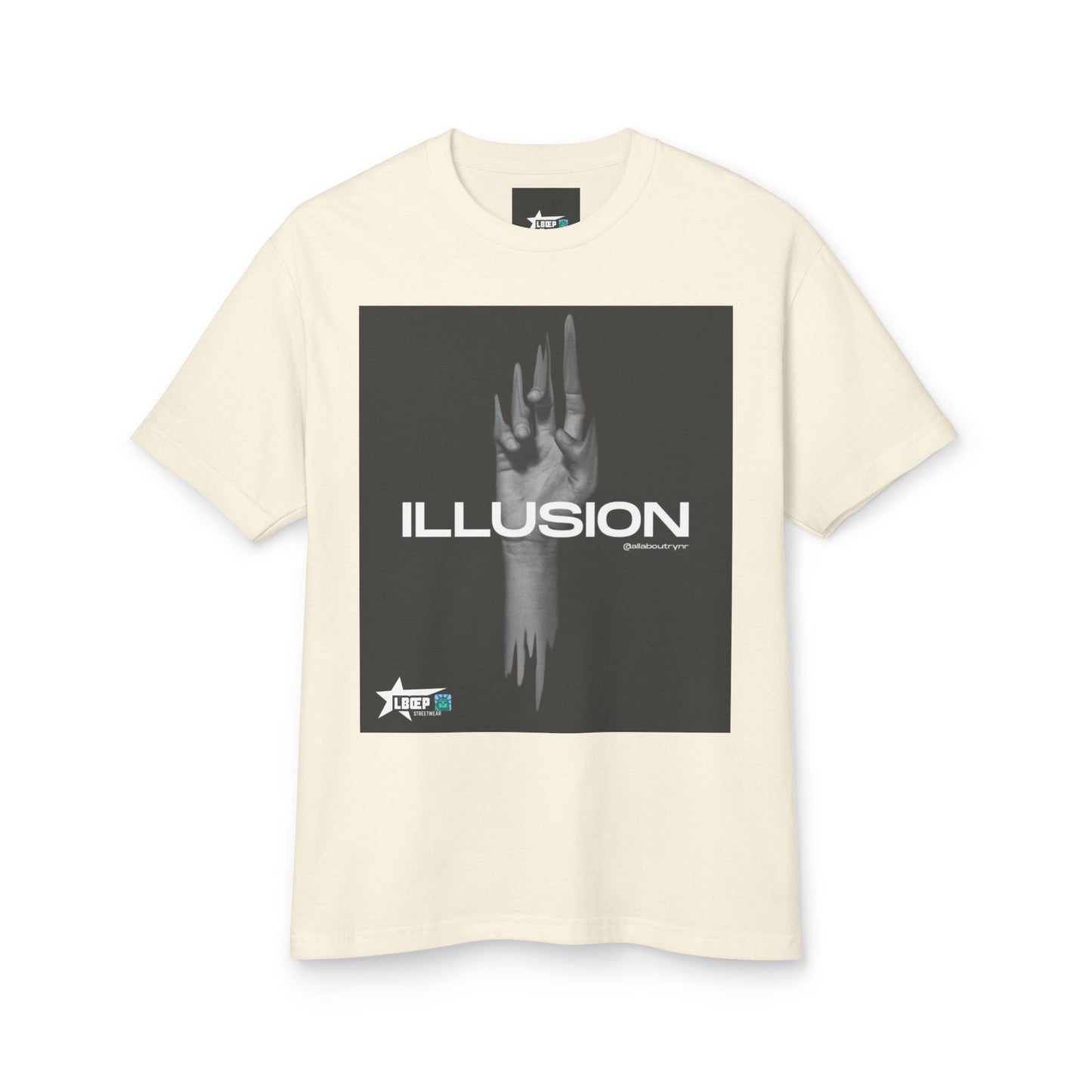 Unisex Illusion Graphic Tee - Heavyweight Cotton T-Shirt for Trendsetters