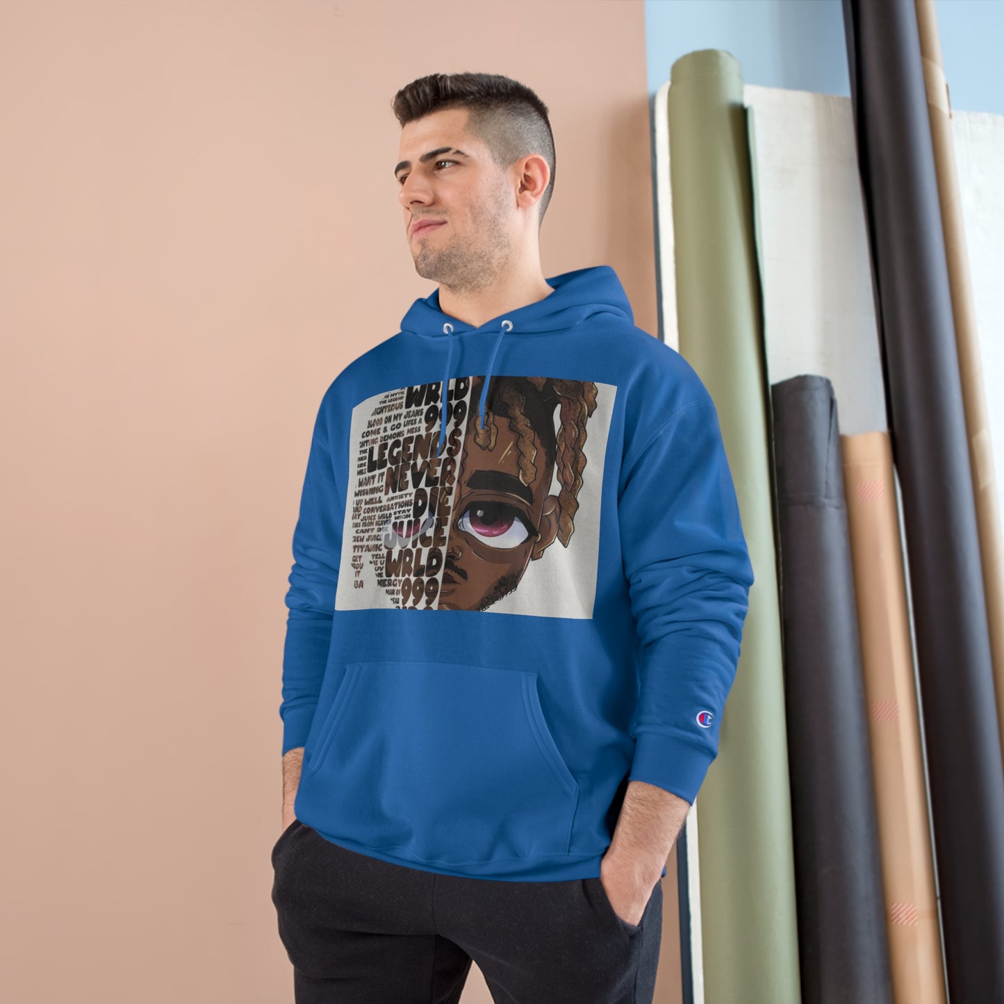 Champion Hoodie - Street Style with Iconic Quotes for Music Lovers