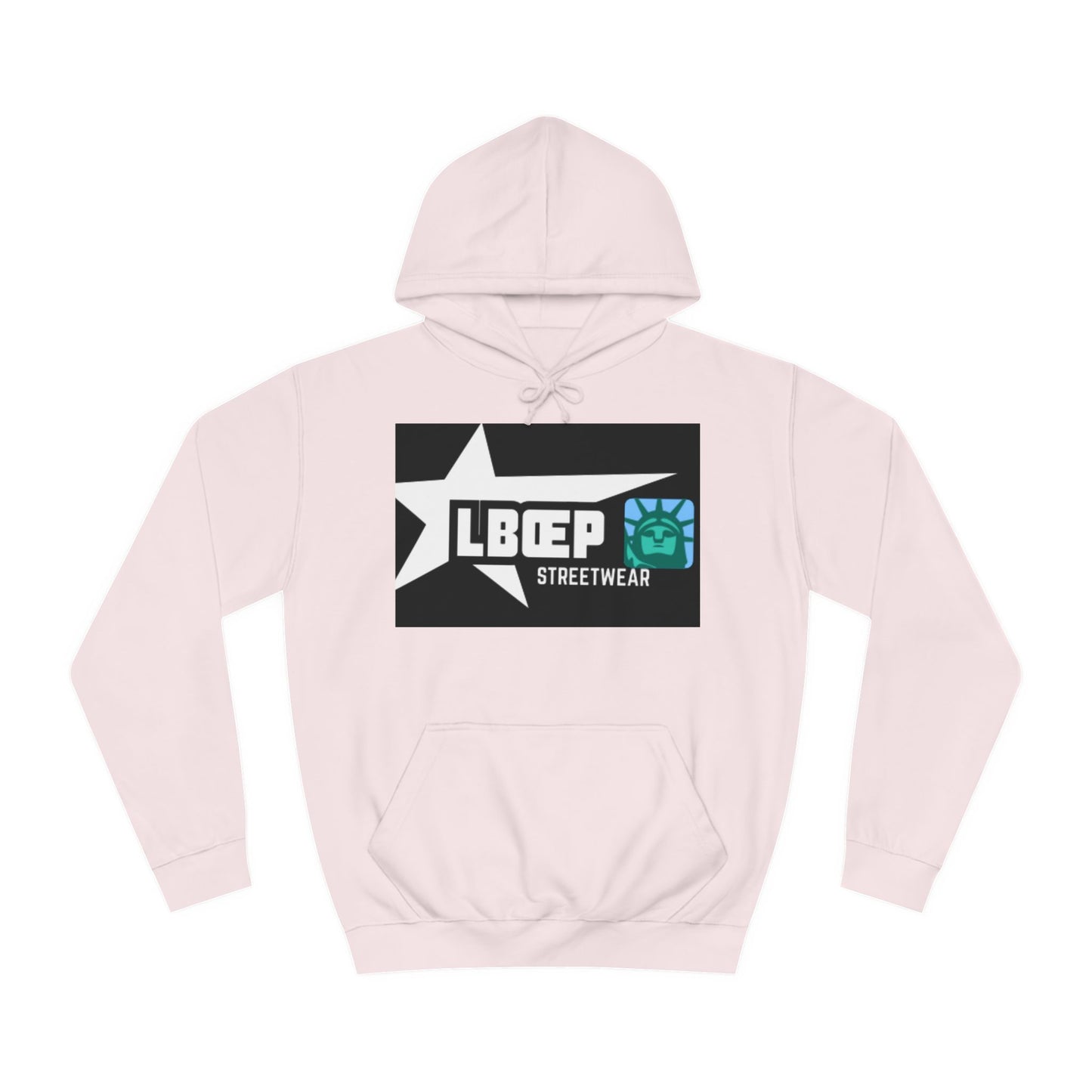 LBEP Streetwear Unisex College Hoodie - Embrace Imperfection Design