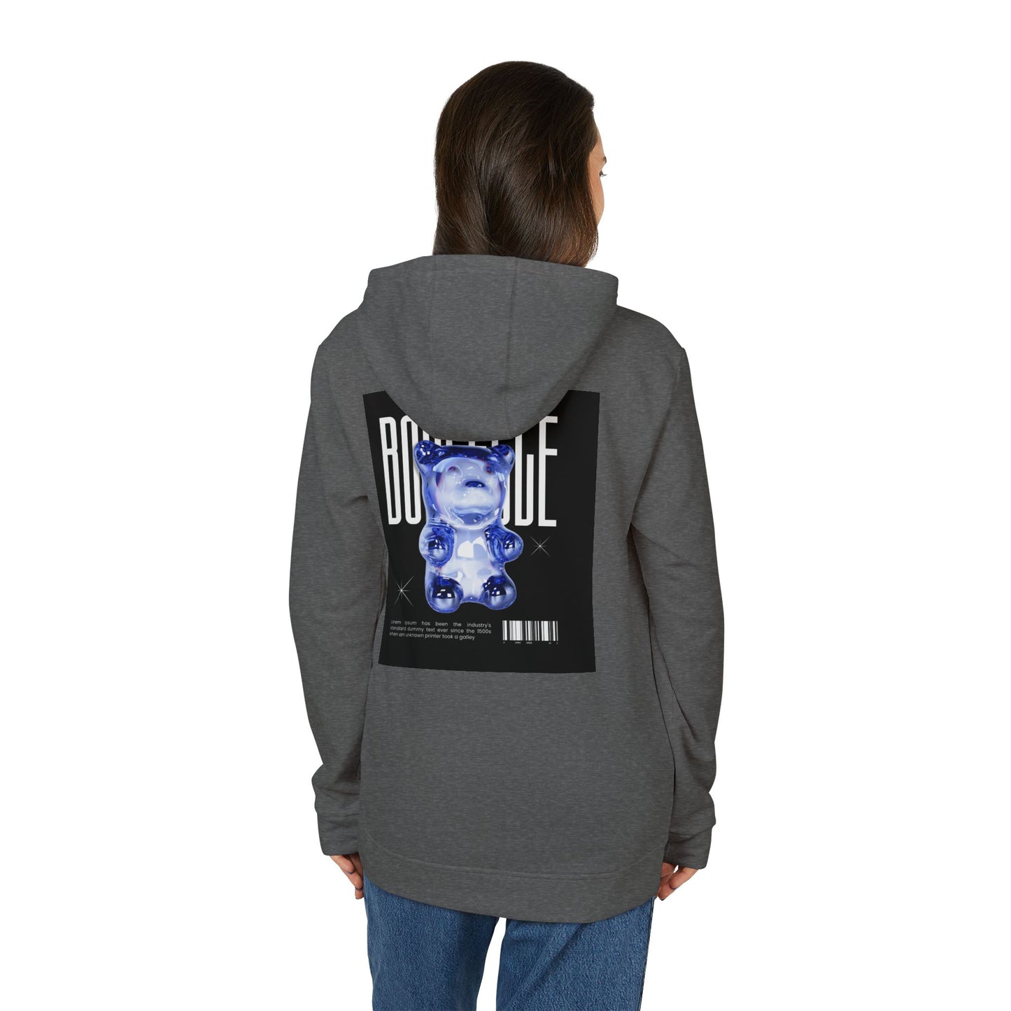Adidas Unisex Fleece Hoodie - AWAKE & BOUNCE Graphic Design