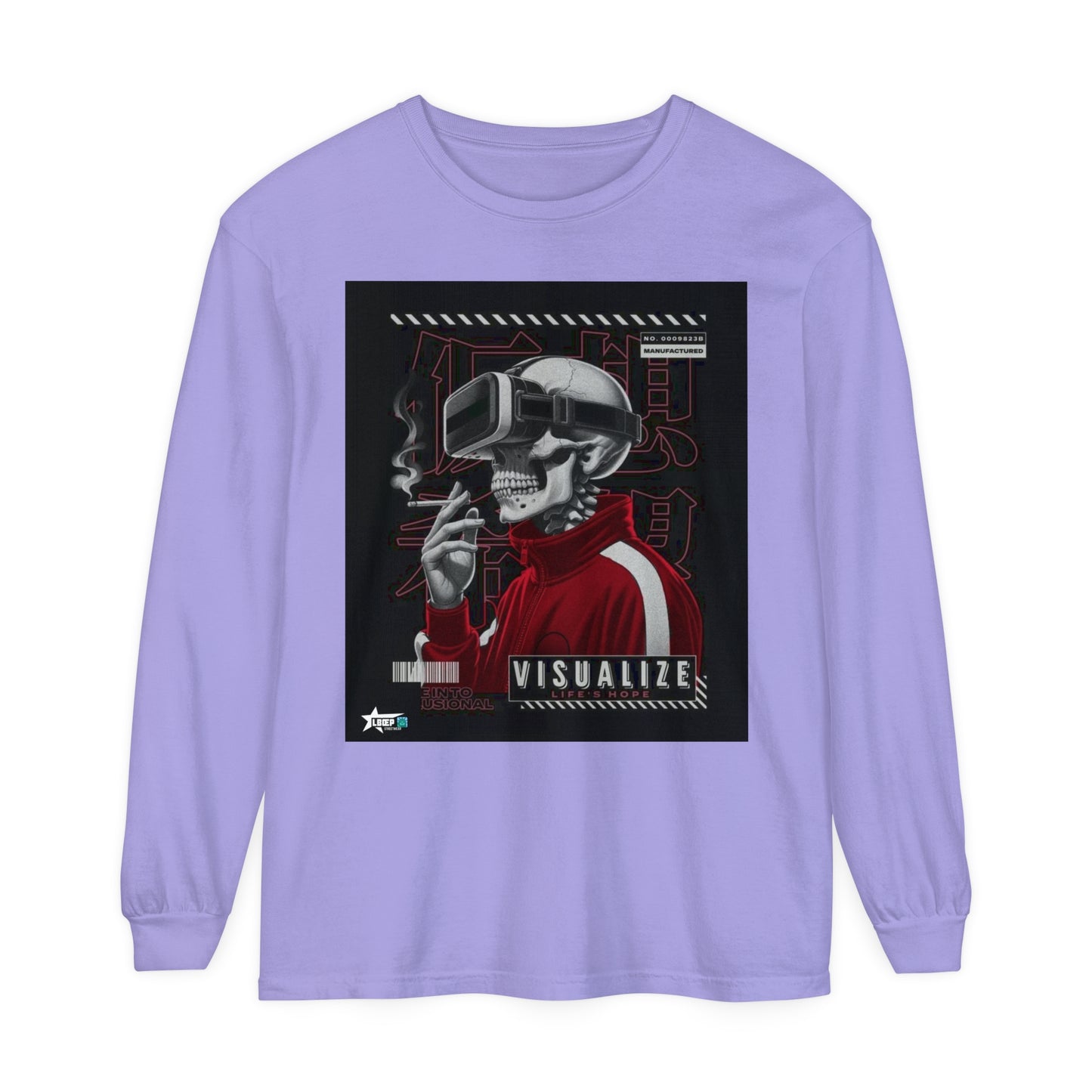 Visualize Style Long Sleeve T-Shirt - Retro Cyberpunk Vibe