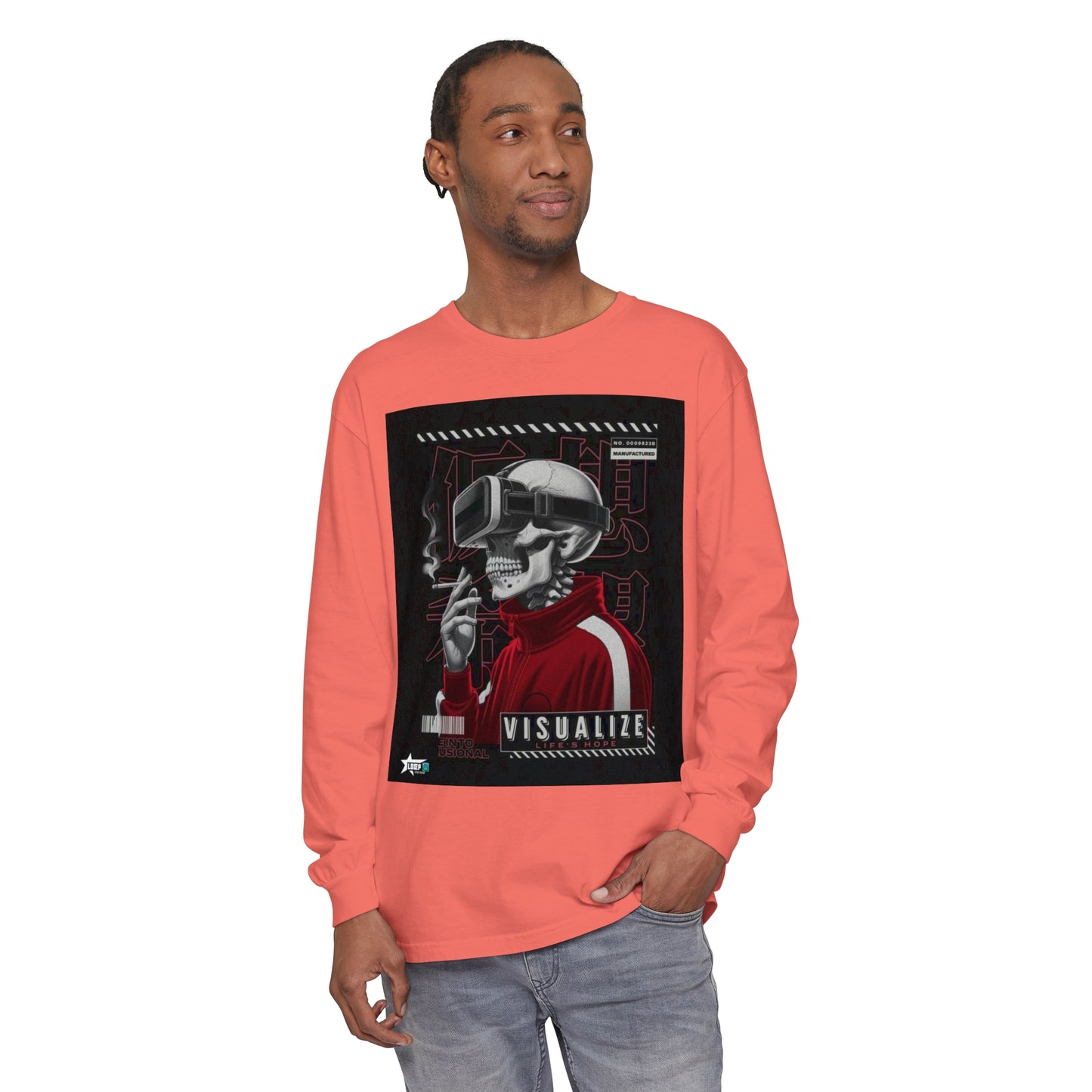 Visualize Style Long Sleeve T-Shirt - Retro Cyberpunk Vibe