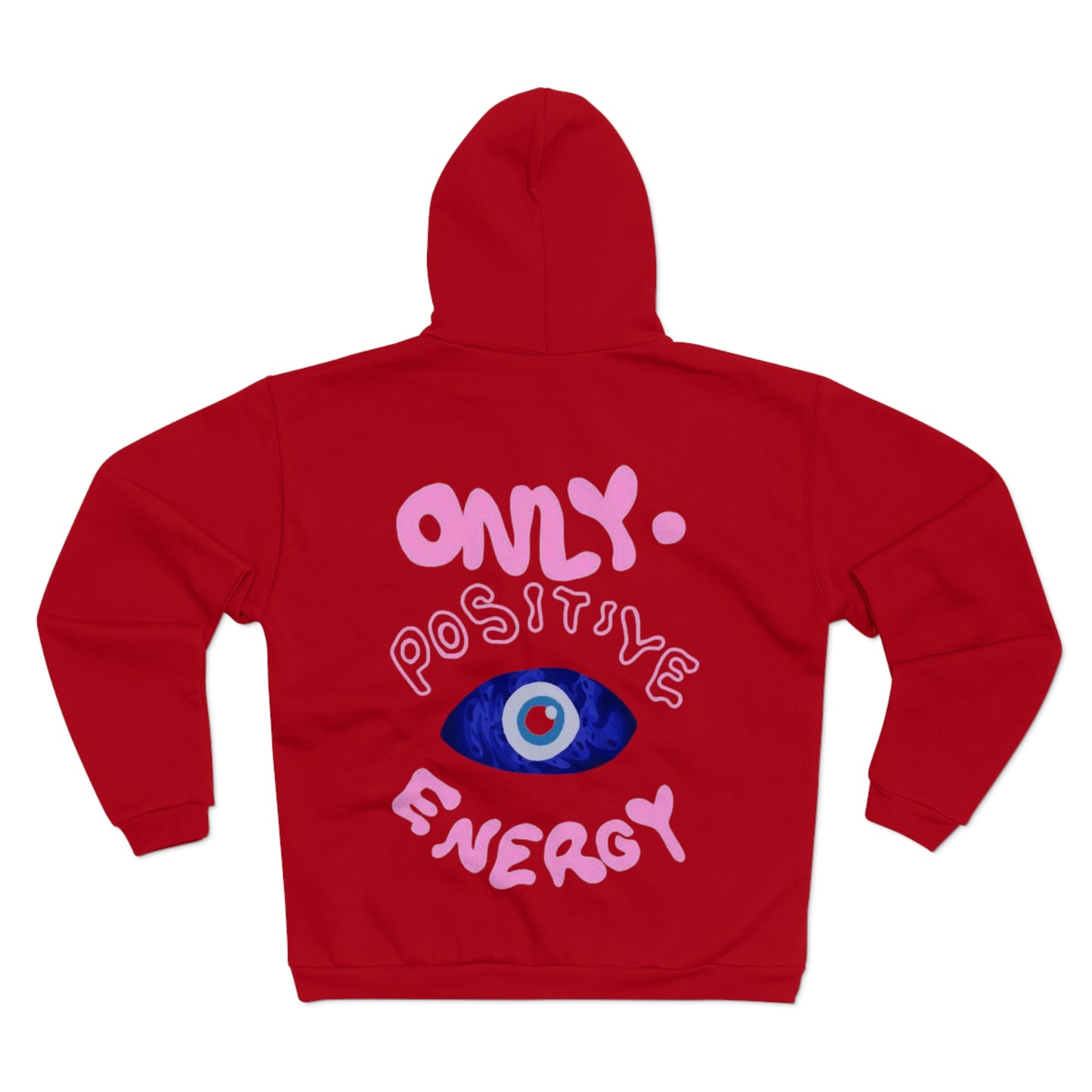 Positive Vibes Unisex Hooded Zip Sweatshirt