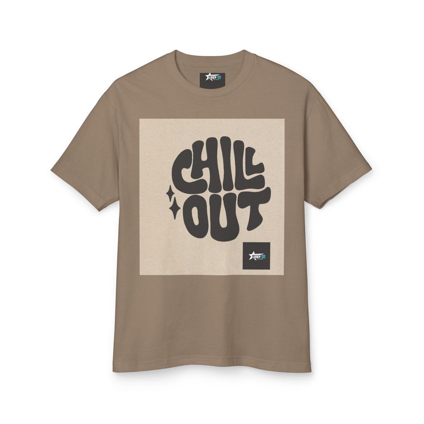 Chill Out Unisex Heavyweight Cotton Tee - Relaxed Vibe for Everyday Comfort