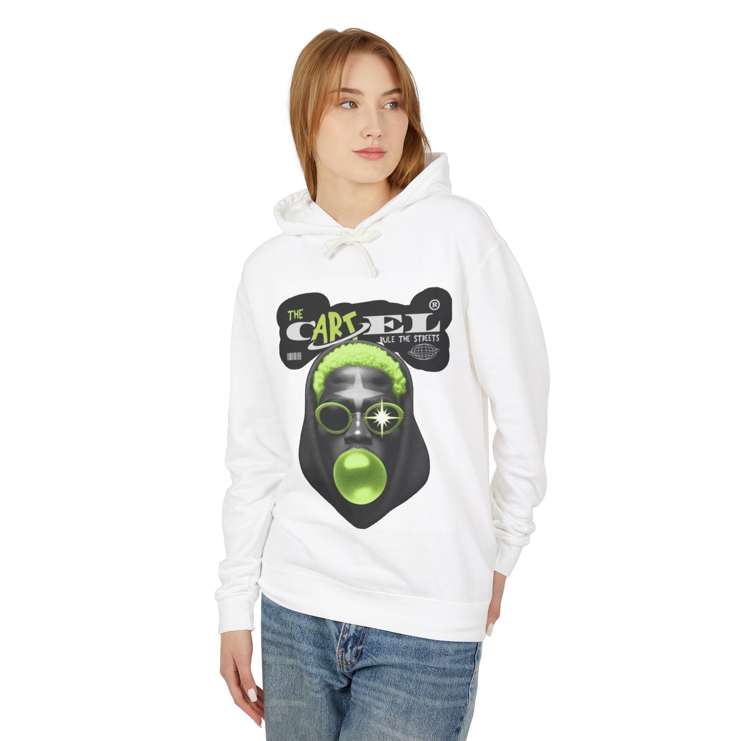 Unisex Lightweight Hooded Sweatshirt - Street Art Inspired Design for Urban Vibes
