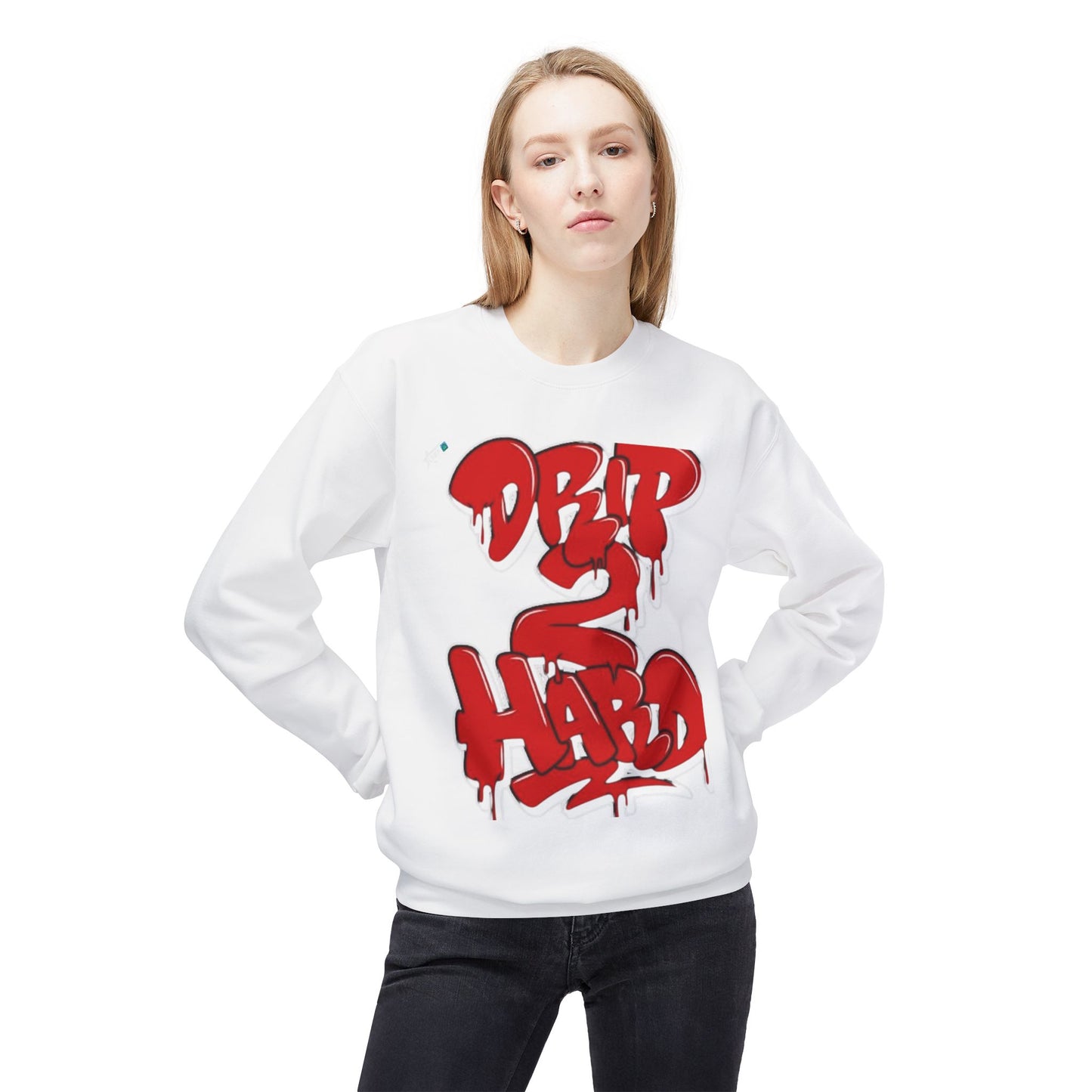 Drip & Hype Crewneck Sweatshirt - Unisex Softstyle Fleece