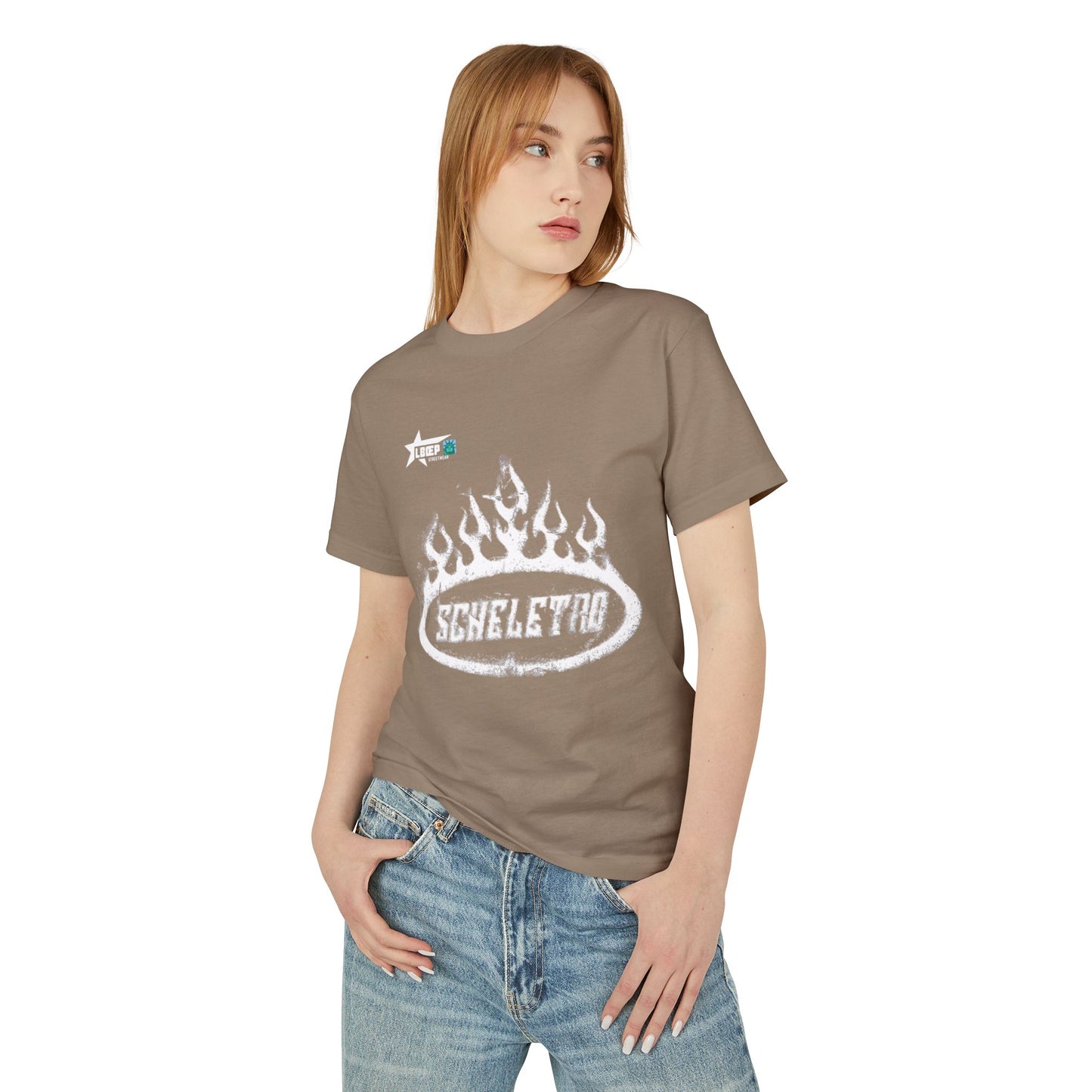 Vintage Flame Graphic Tee - Distressed Band Logo Shirt