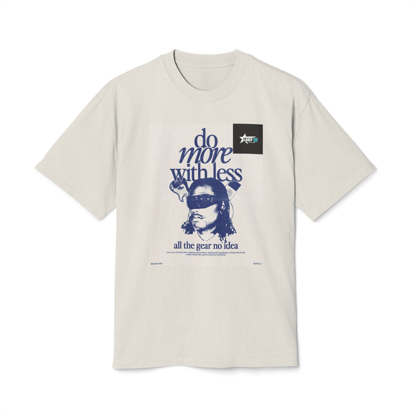 Unisex Vintage-Style Tee - "Do More With Less" Graphic Shirt