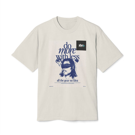 Unisex Vintage-Style Tee - "Do More With Less" Graphic Shirt