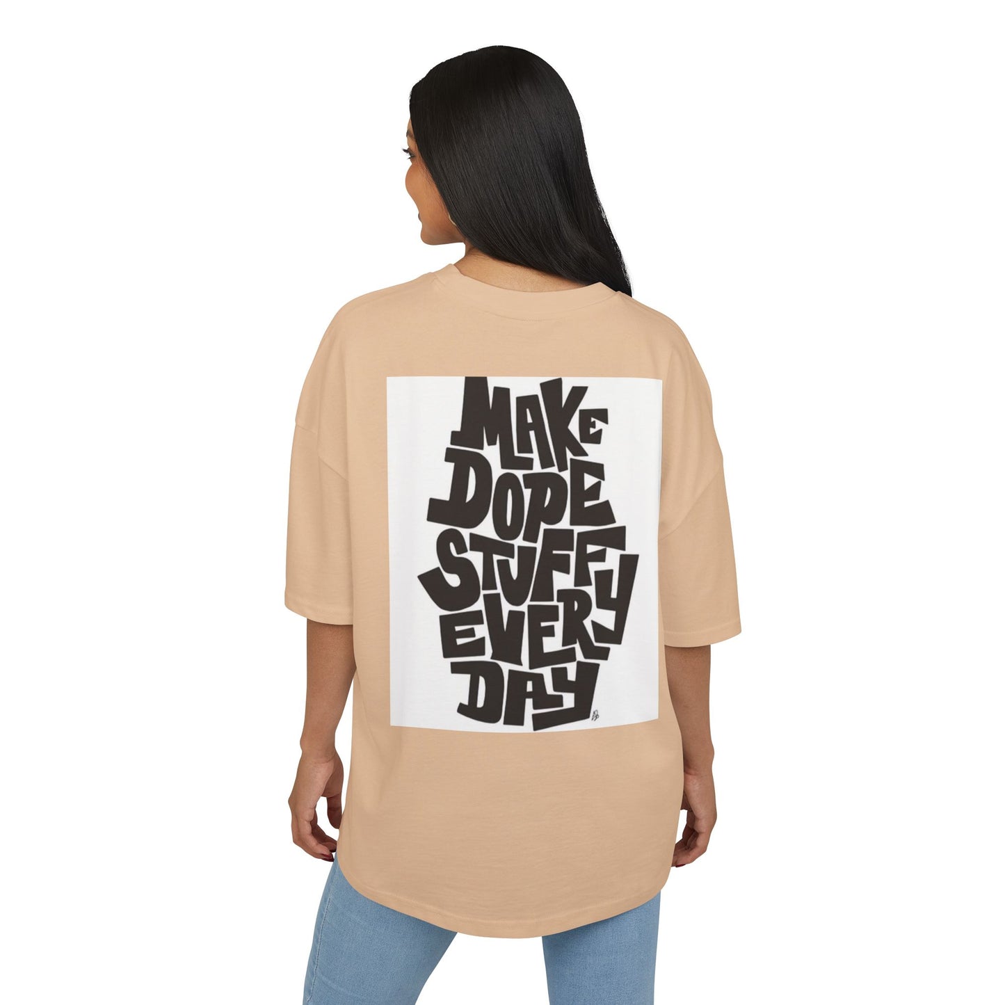 Motivational Box Tee for Creatives - 'You Will Succeed' & 'Make Dope Stuff Every Day'