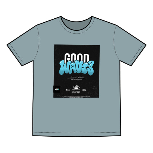 Good Waves Men's Faded Tee – Relaxed Summer Vibes for Ocean Lovers