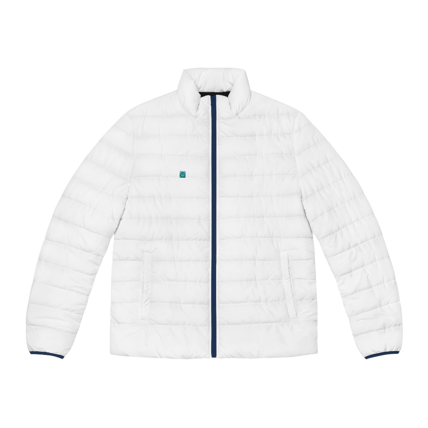 Men's White Packable Puffer Jacket — Lightweight Insulated Coat