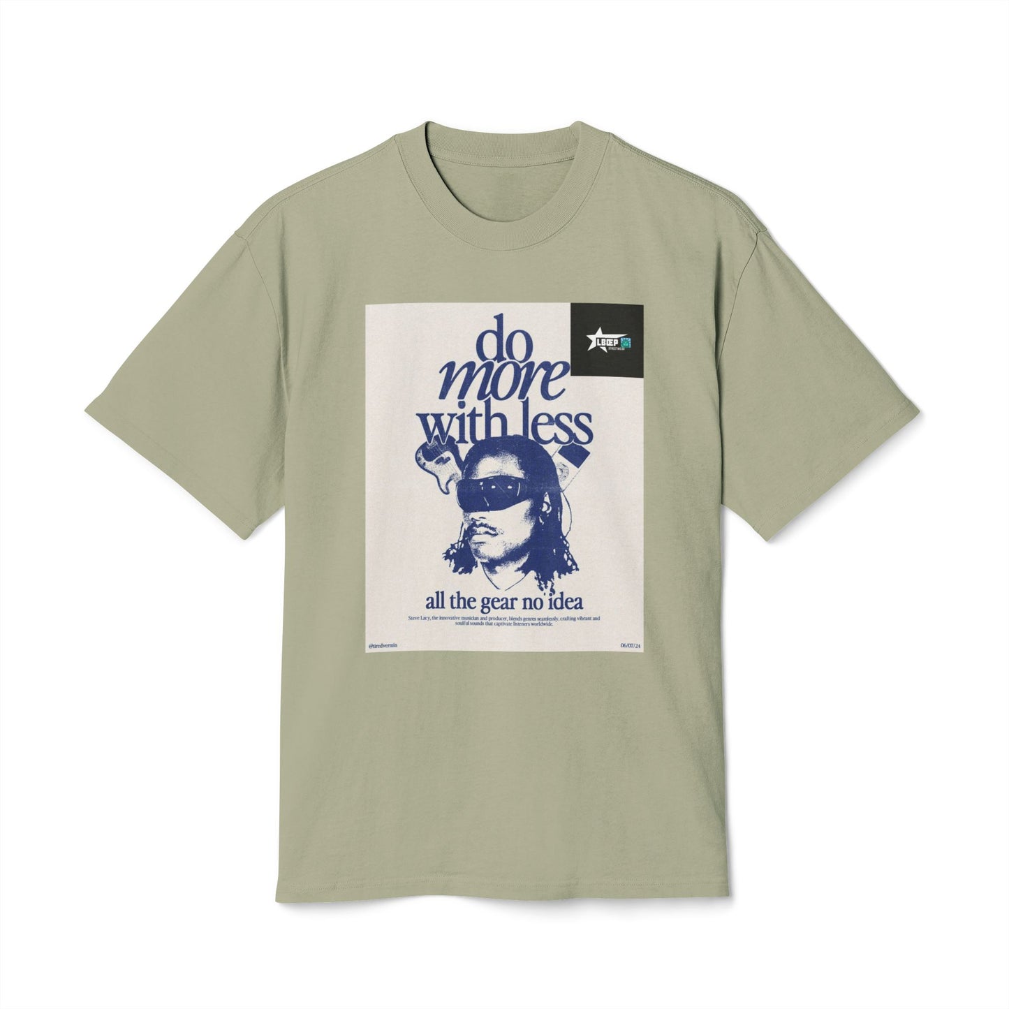 Unisex Vintage-Style Tee - "Do More With Less" Graphic Shirt