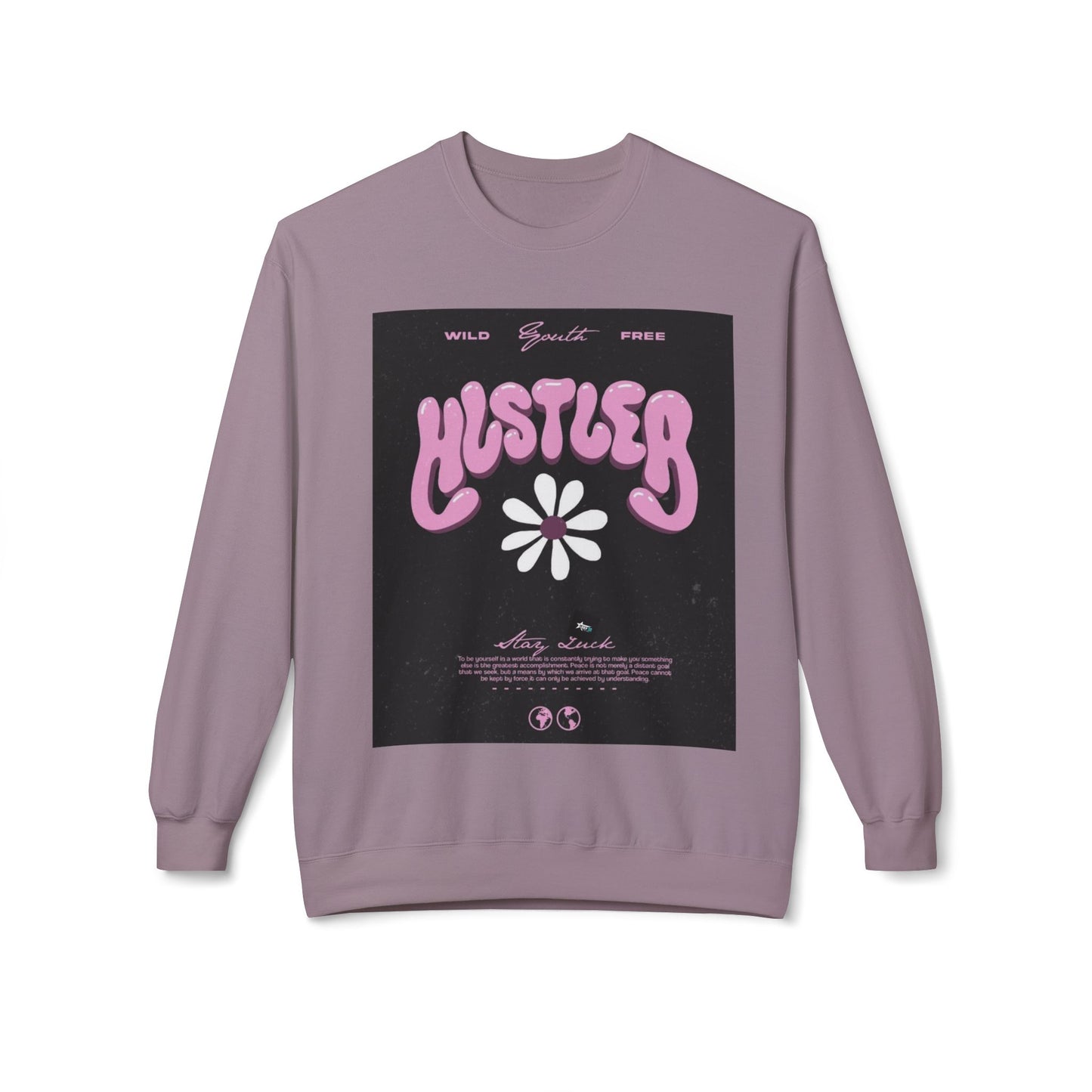 Hustler Vintage Style Crewneck Sweatshirt - Stay Wild & Free