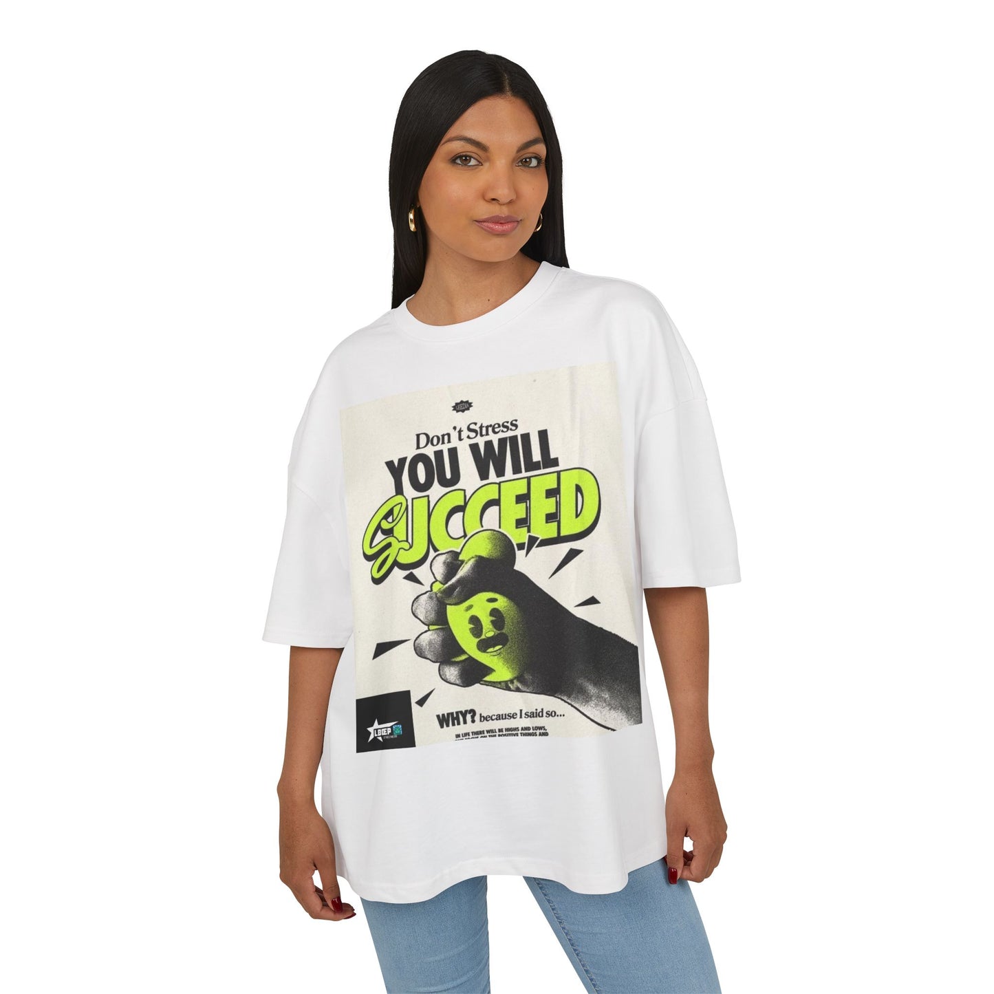 Motivational Box Tee for Creatives - 'You Will Succeed' & 'Make Dope Stuff Every Day'