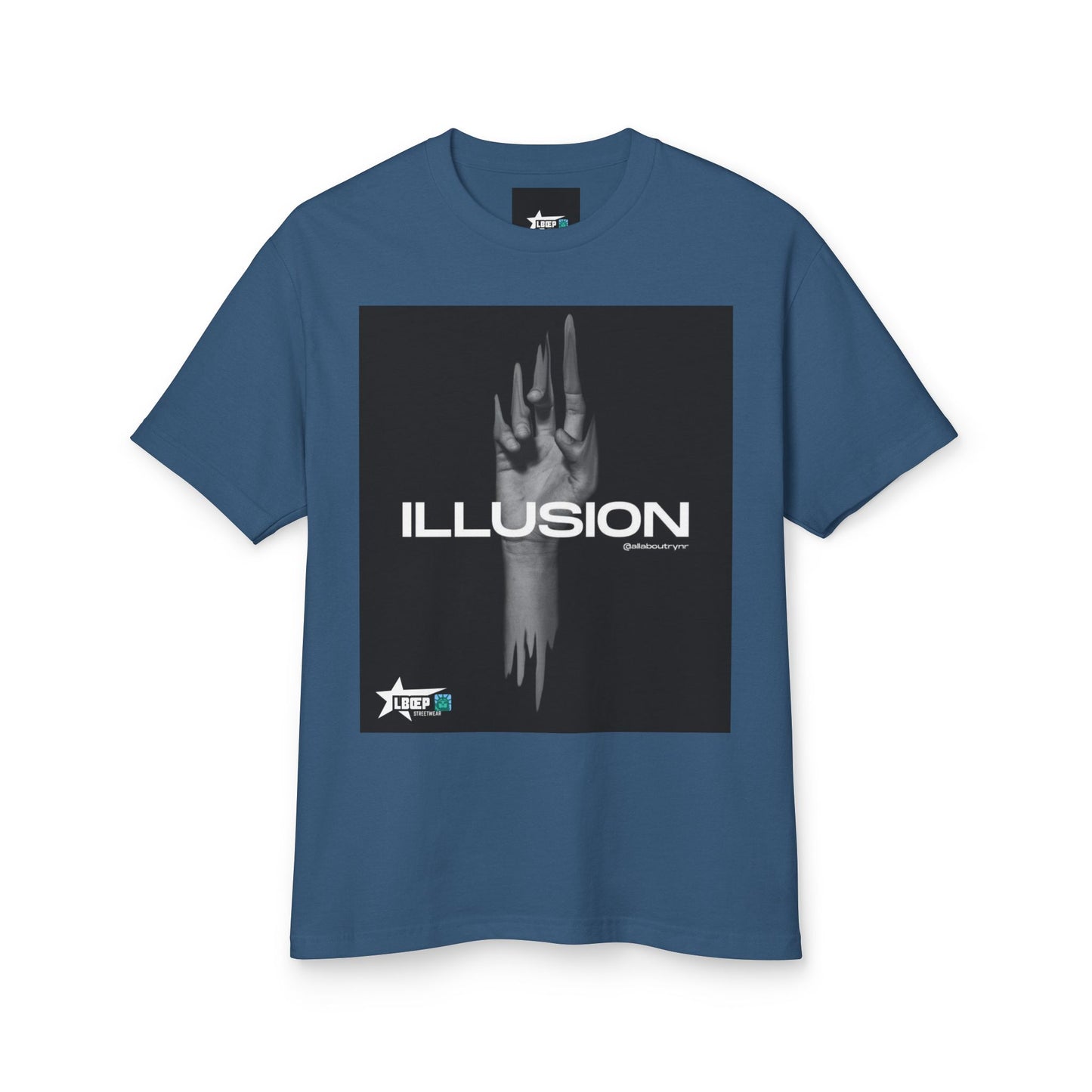 Unisex Illusion Graphic Tee - Heavyweight Cotton T-Shirt for Trendsetters
