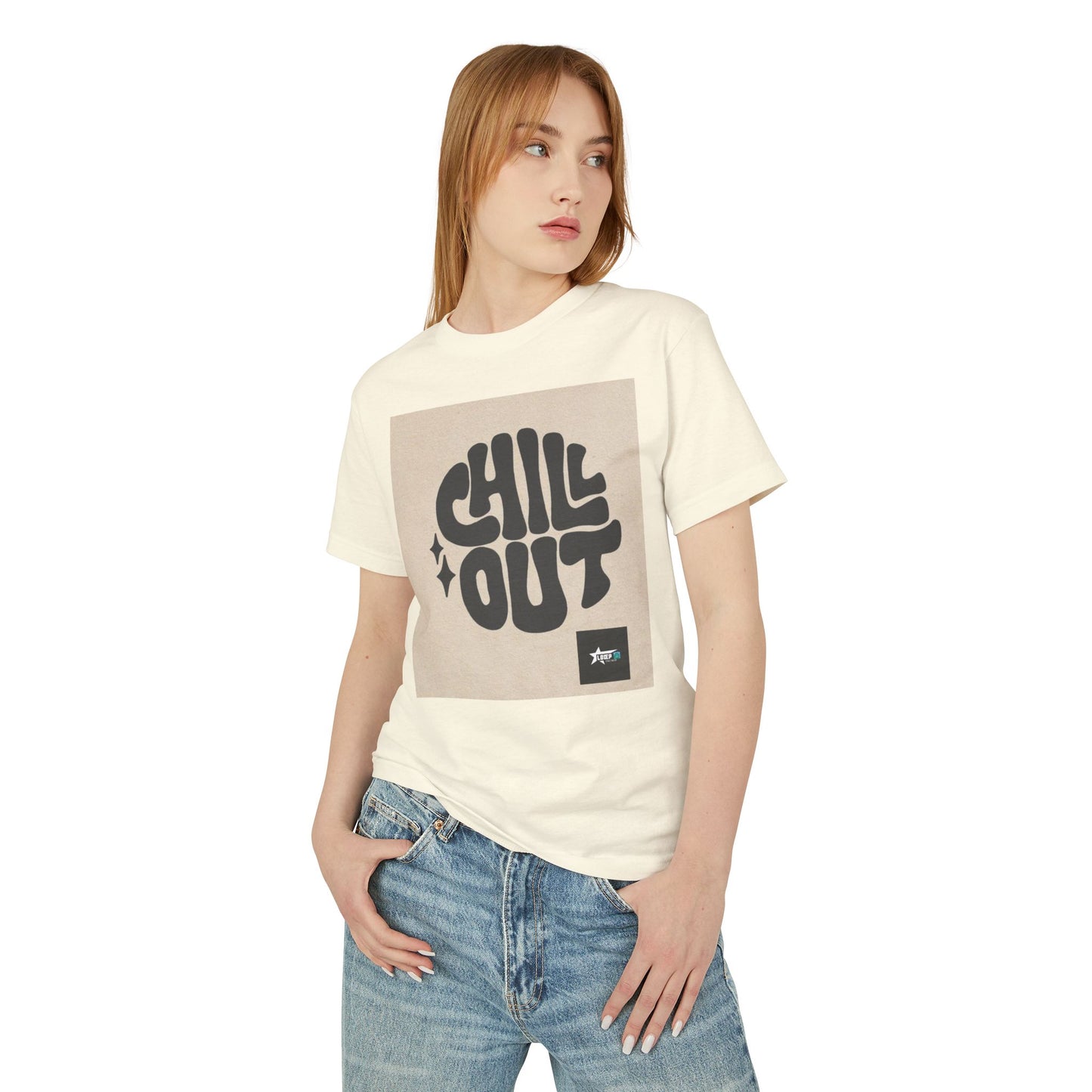 Chill Out Unisex Heavyweight Cotton Tee - Relaxed Vibe for Everyday Comfort