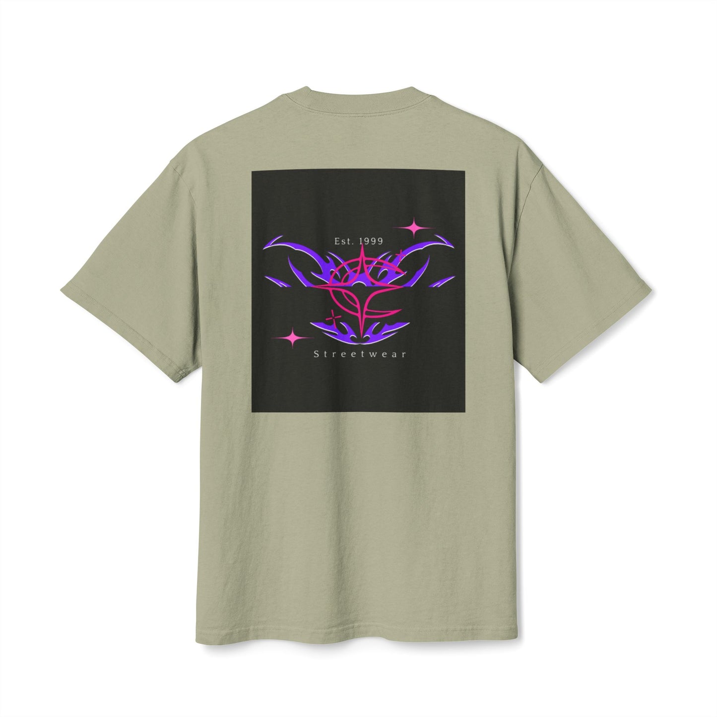 Unisex Heavy Faded Tee - Artistic Hand Design & Retro Streetwear Graphic