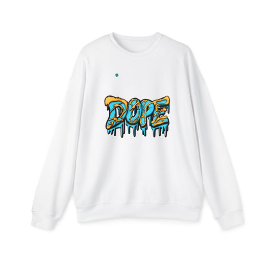Colorful Graffiti 'DOPE' Unisex Drop Shoulder Sweatshirt