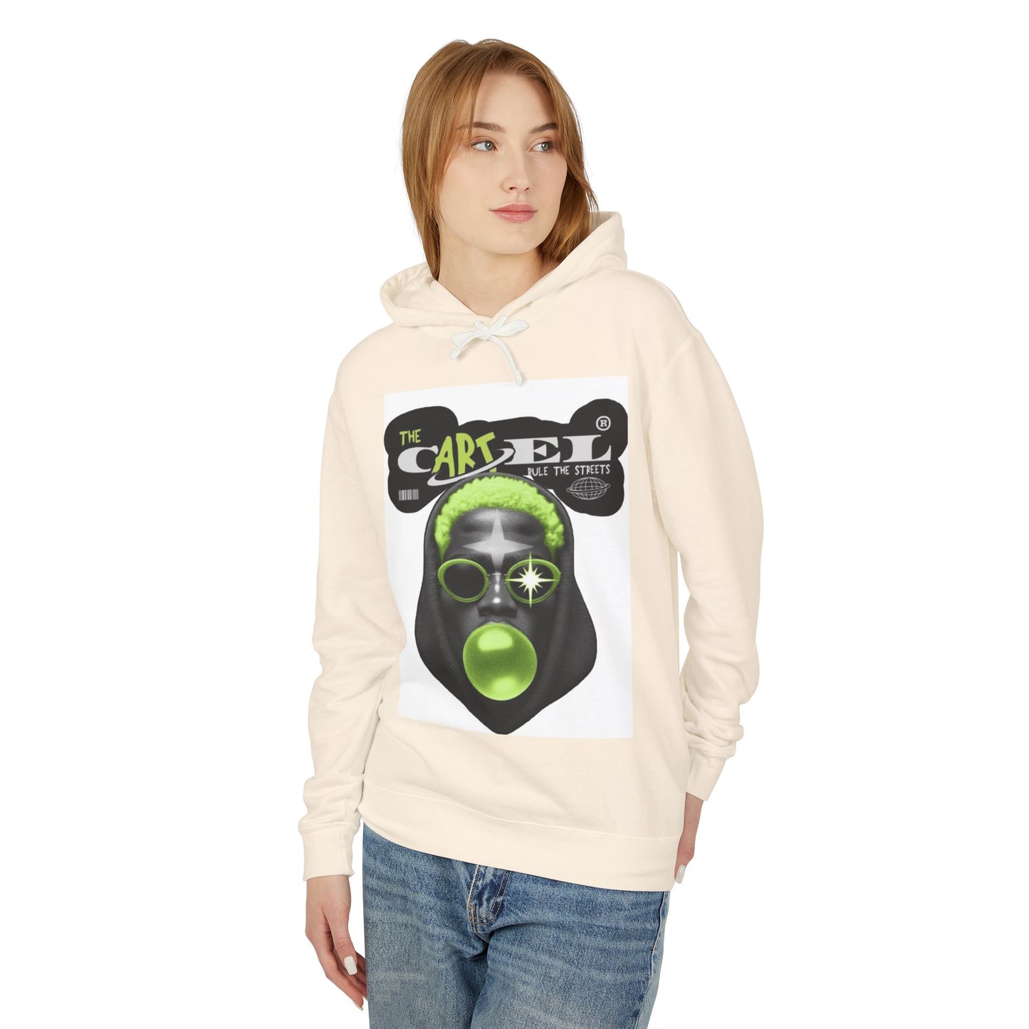 Unisex Lightweight Hooded Sweatshirt - Street Art Inspired Design for Urban Vibes