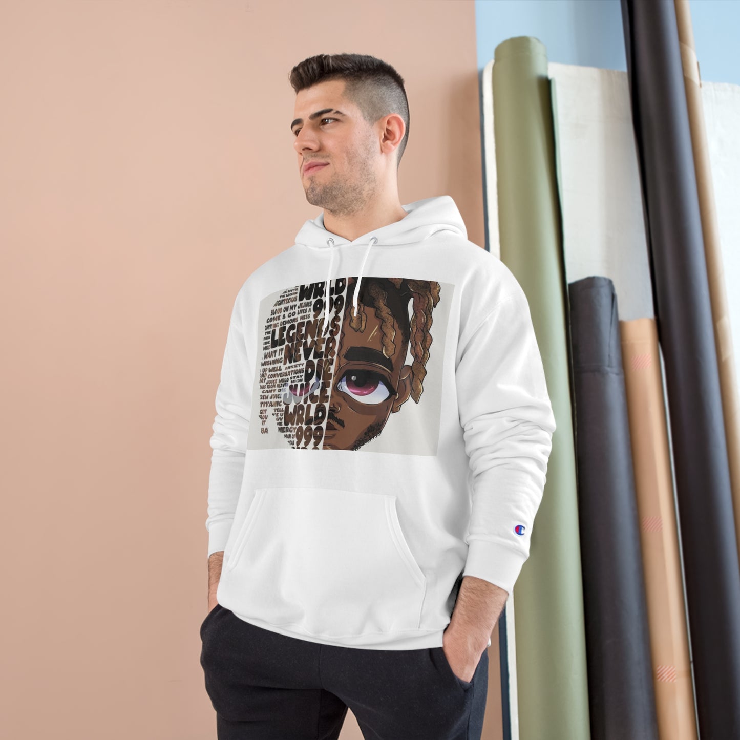 Champion Hoodie - Street Style with Iconic Quotes for Music Lovers