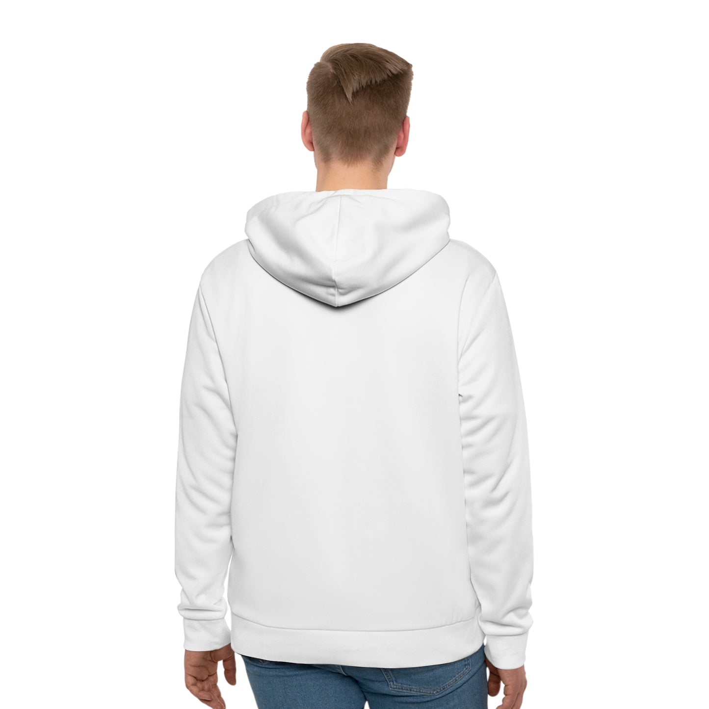 Men's Cozy White Hoodie - Perfect for Casual Wear and Gifting