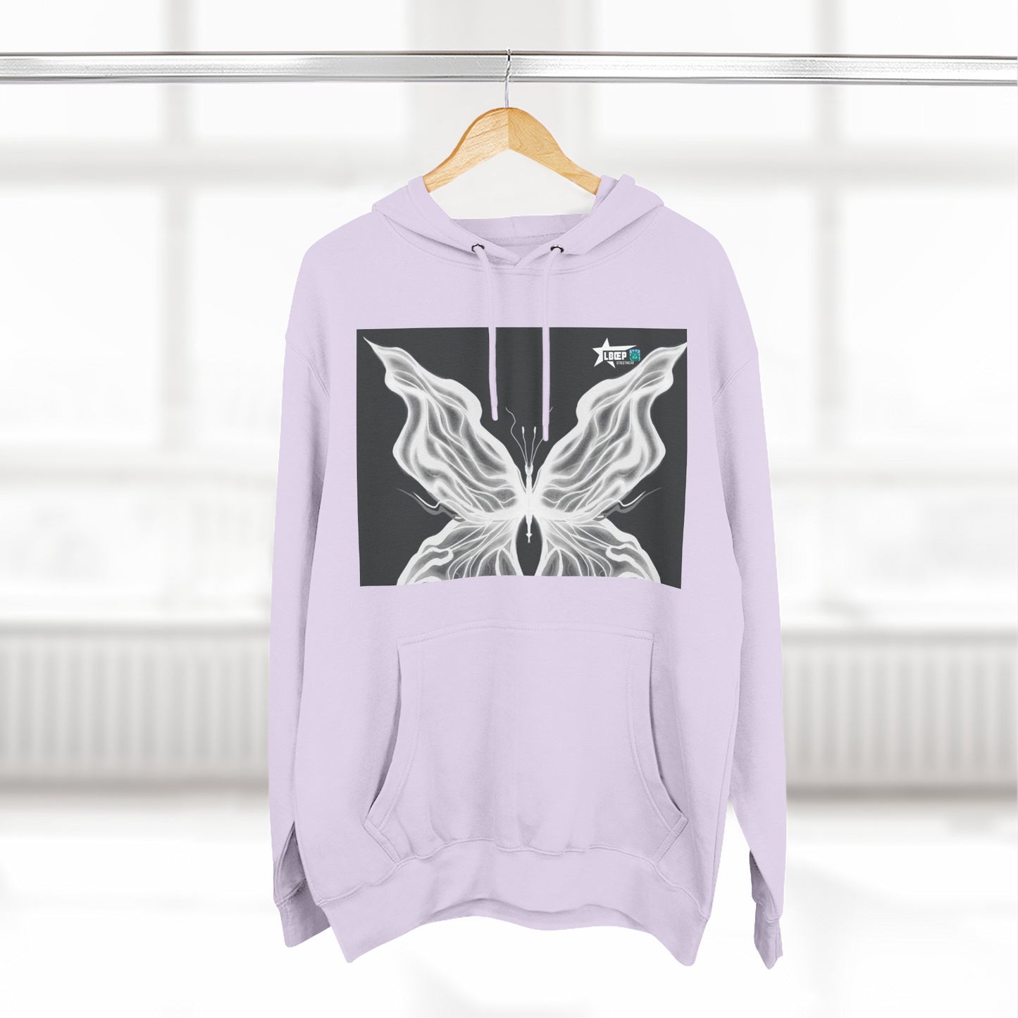 Unique Graphic Fleece Hoodie - Against All Odds Design