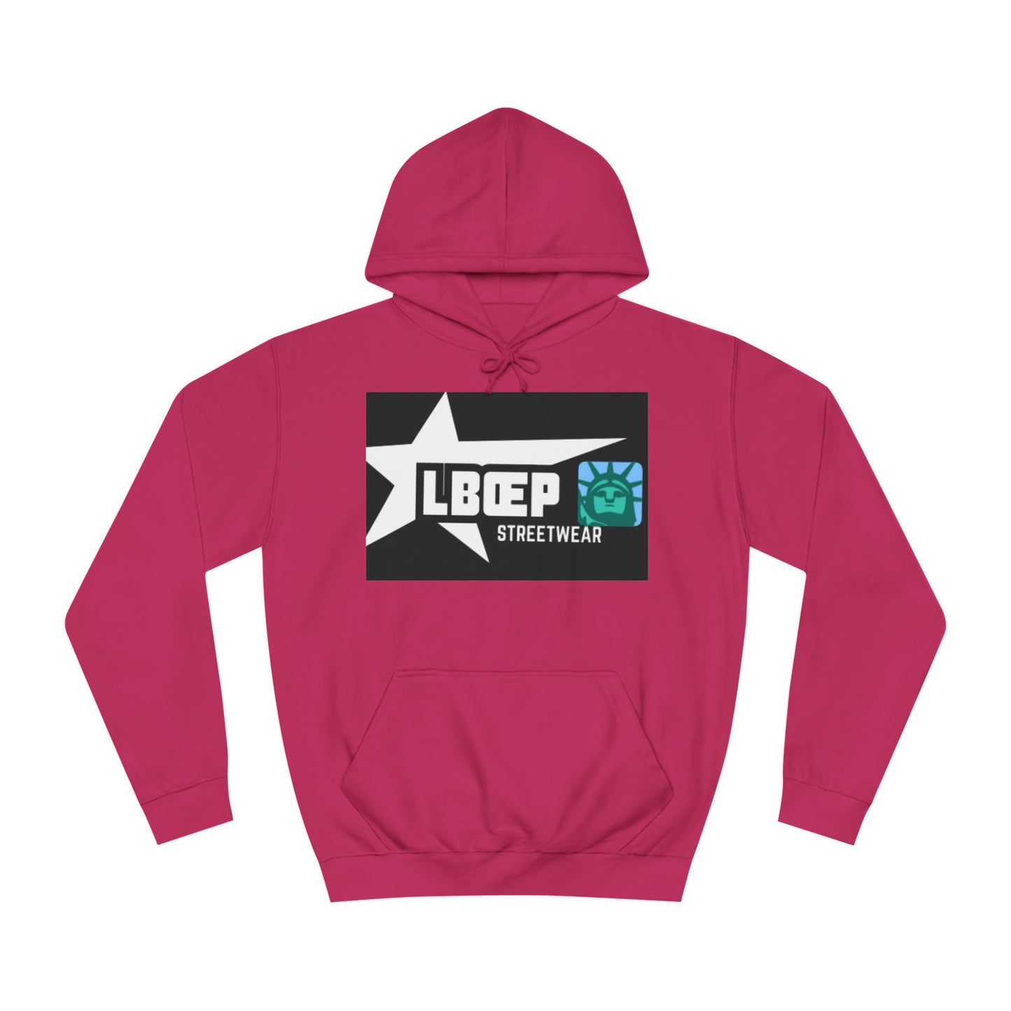 LBEP Streetwear Unisex College Hoodie - Embrace Imperfection Design