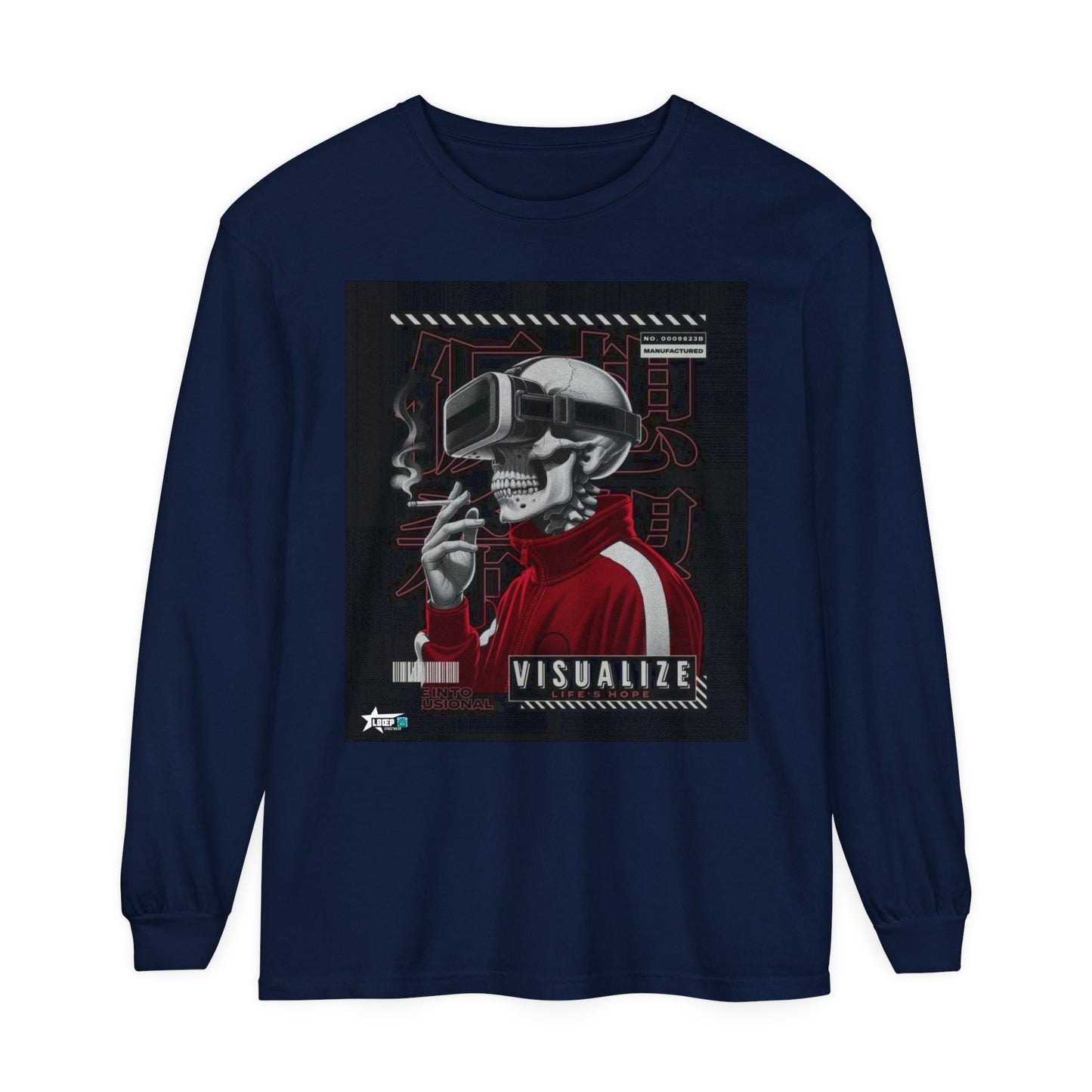Visualize Style Long Sleeve T-Shirt - Retro Cyberpunk Vibe