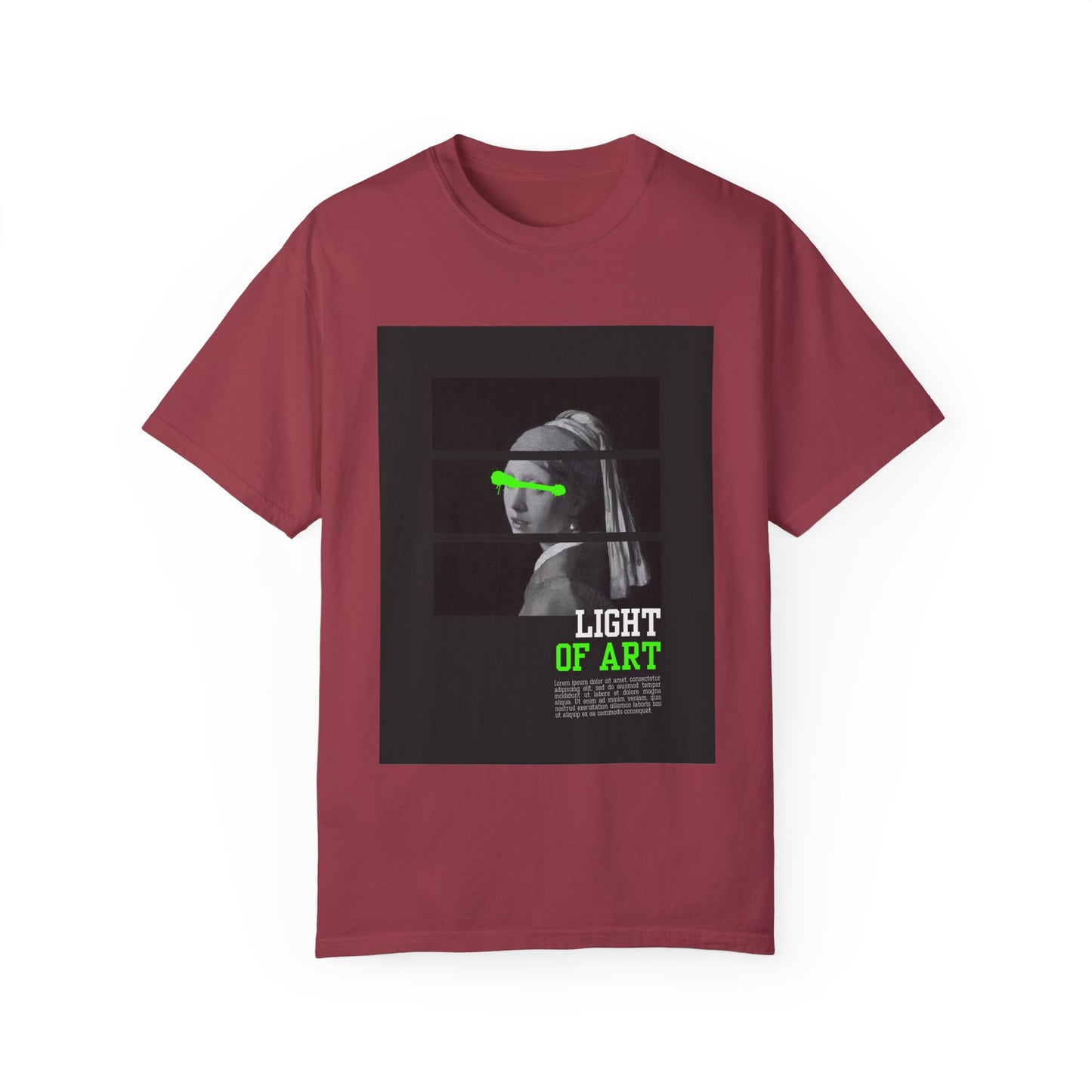 Light of Art Unisex Garment-Dyed T-Shirt - Modern Art Inspired Tee