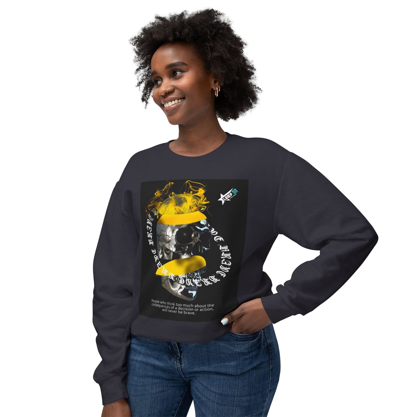 Unisex Crewneck Sweatshirt - Bold Graphic Statement with Inspirational Quotes