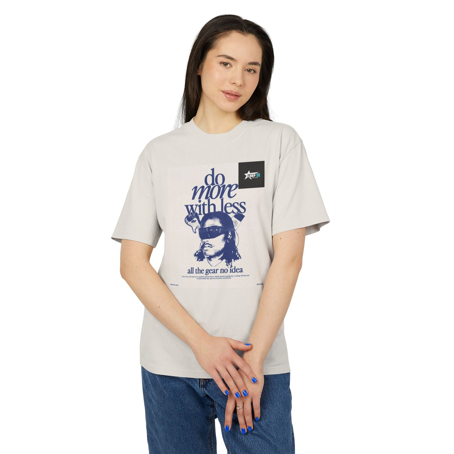 Unisex Vintage-Style Tee - "Do More With Less" Graphic Shirt