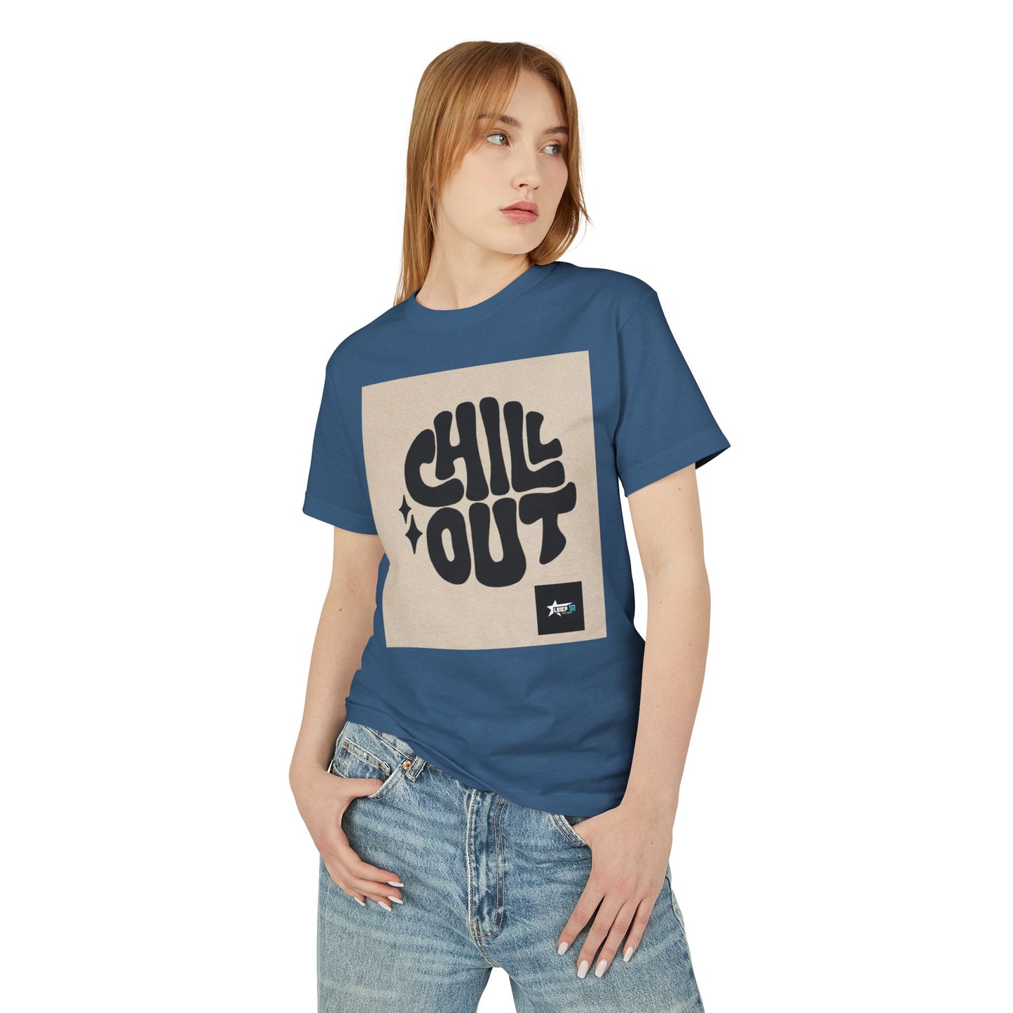 Chill Out Unisex Heavyweight Cotton Tee - Relaxed Vibe for Everyday Comfort