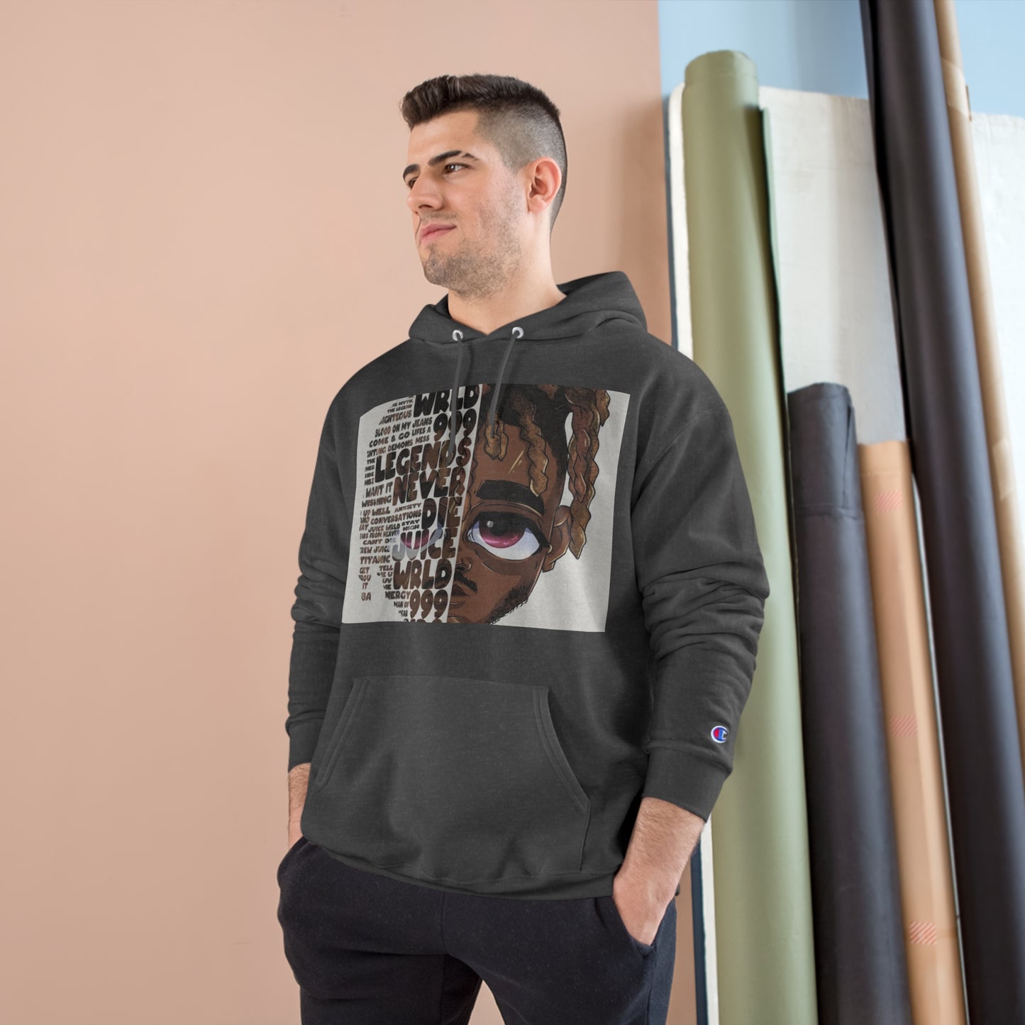 Champion Hoodie - Street Style with Iconic Quotes for Music Lovers