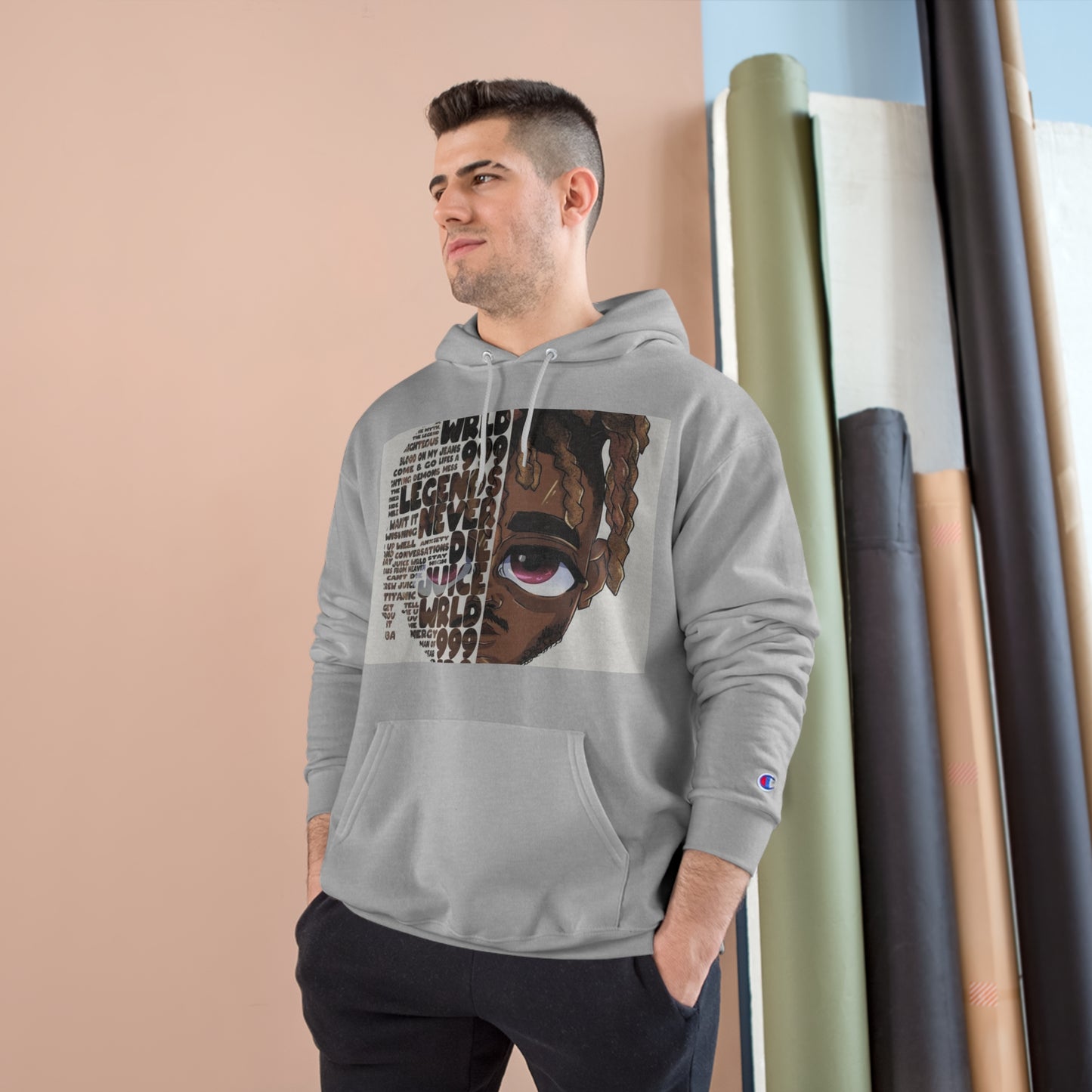 Champion Hoodie - Street Style with Iconic Quotes for Music Lovers