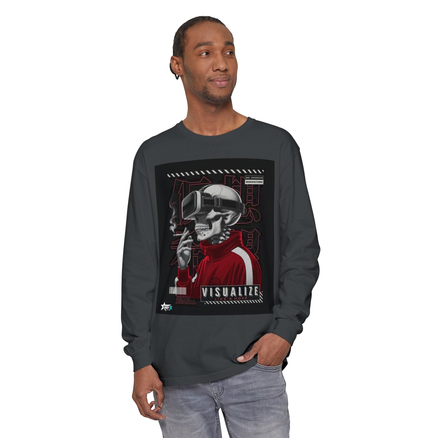Visualize Style Long Sleeve T-Shirt - Retro Cyberpunk Vibe