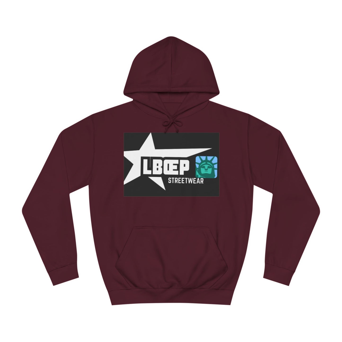 LBEP Streetwear Unisex College Hoodie - Embrace Imperfection Design