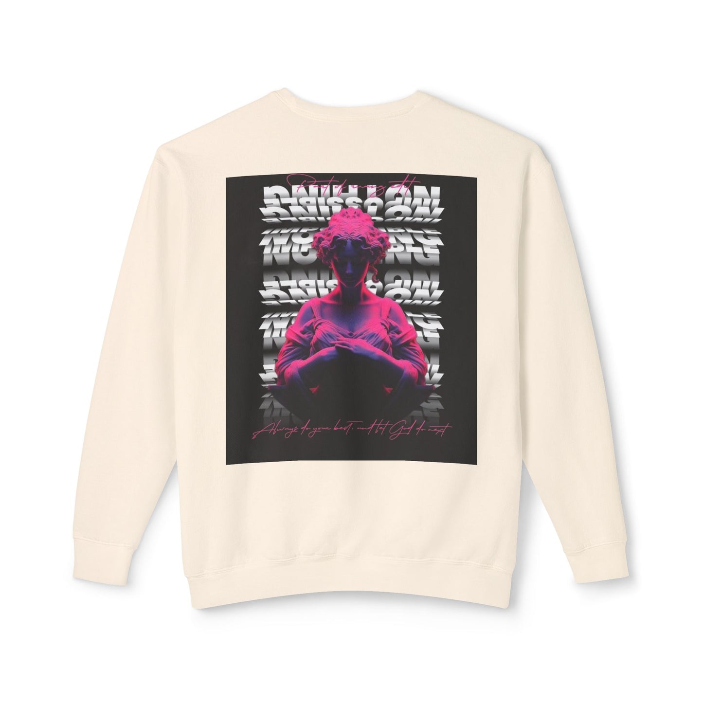 Unisex Crewneck Sweatshirt - Bold Graphic Statement with Inspirational Quotes