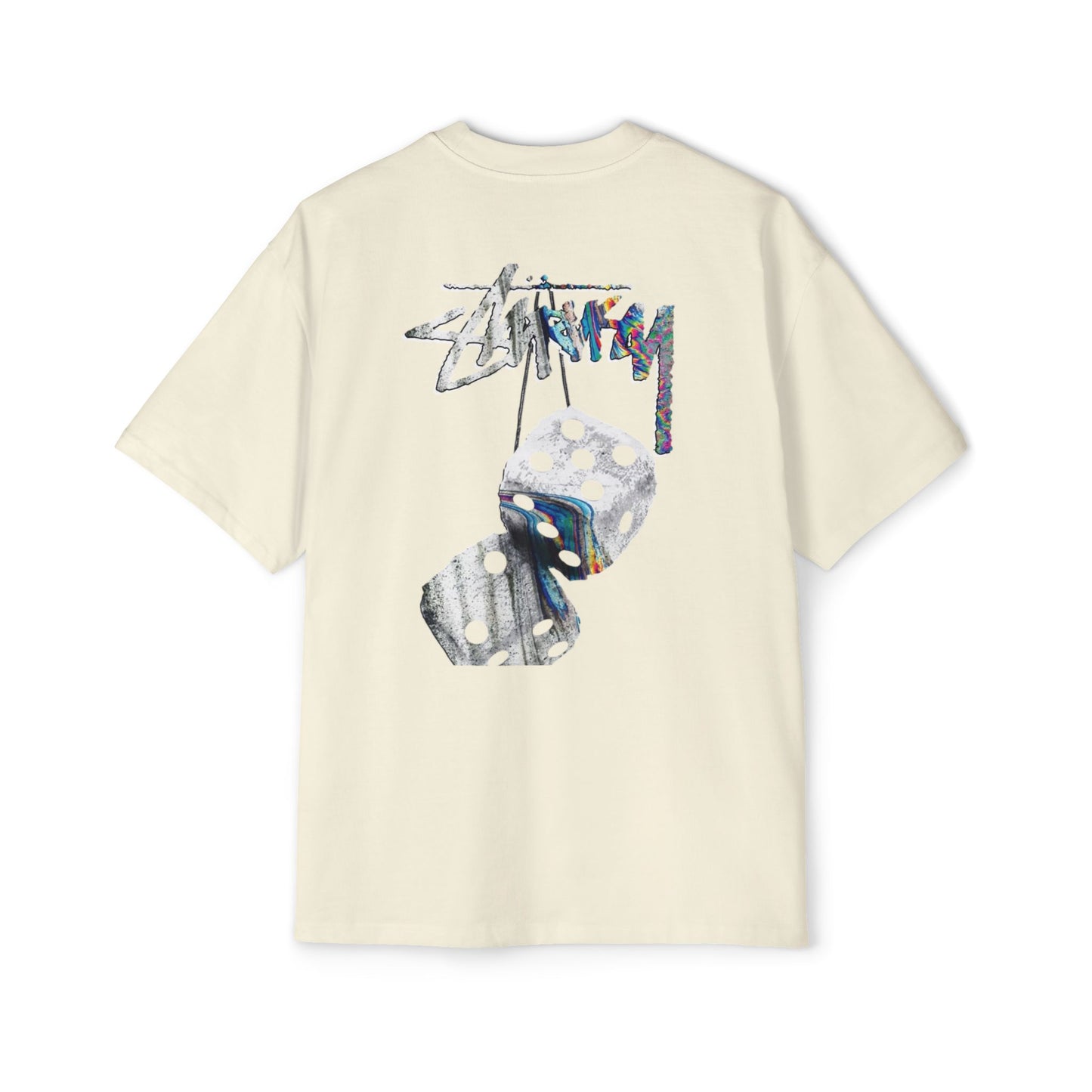 Men's Heavy Oversized Tee - Bold Angel Graphic Tee for Streetwear Style