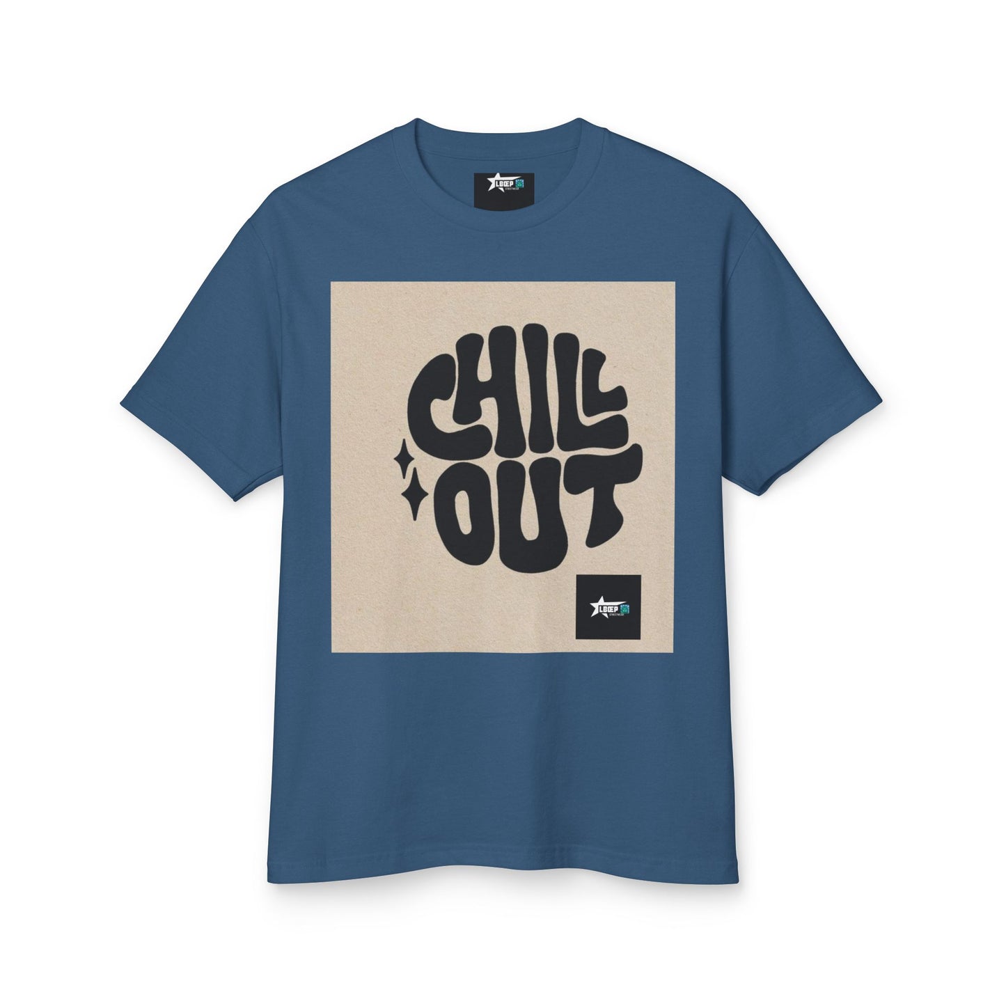 Chill Out Unisex Heavyweight Cotton Tee - Relaxed Vibe for Everyday Comfort