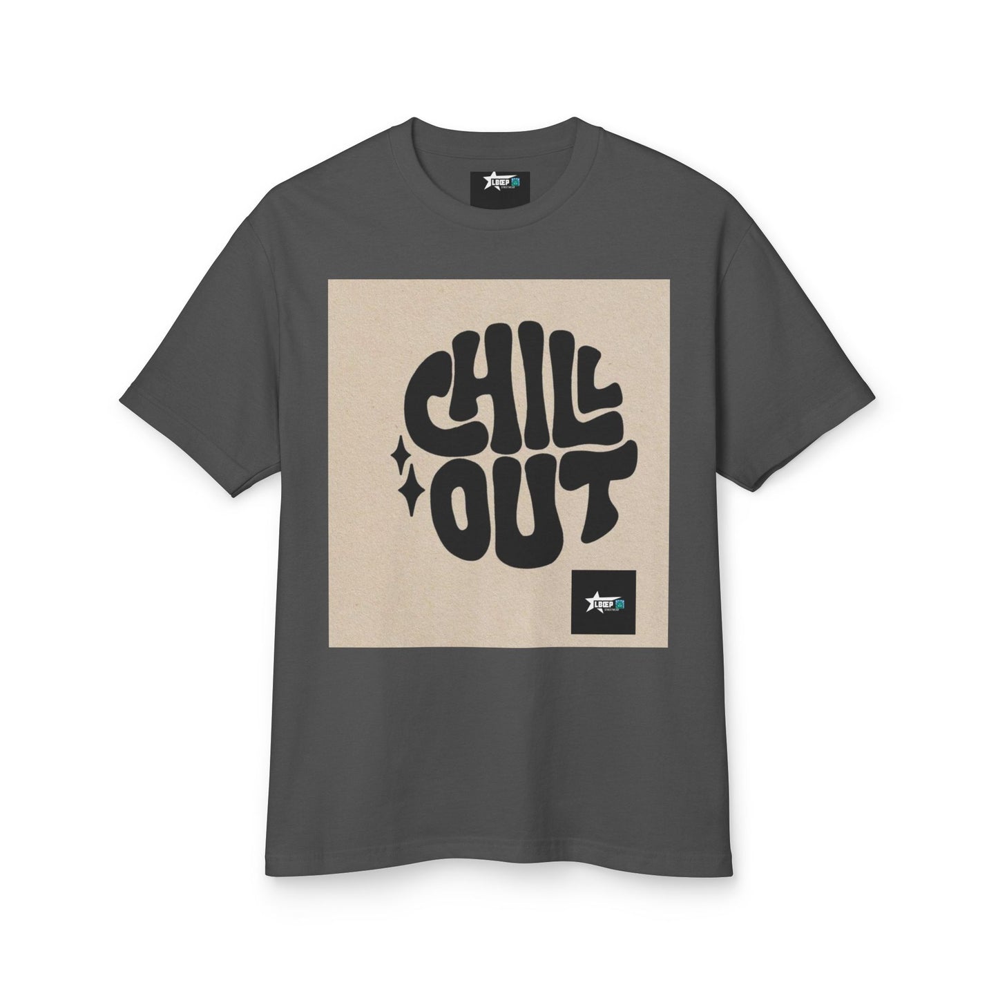Chill Out Unisex Heavyweight Cotton Tee - Relaxed Vibe for Everyday Comfort