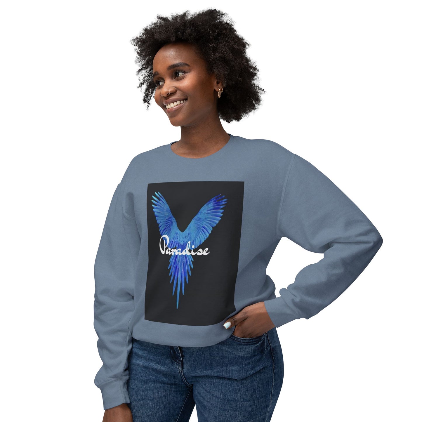 Paradise Bird Unisex Lightweight Crewneck Sweatshirt