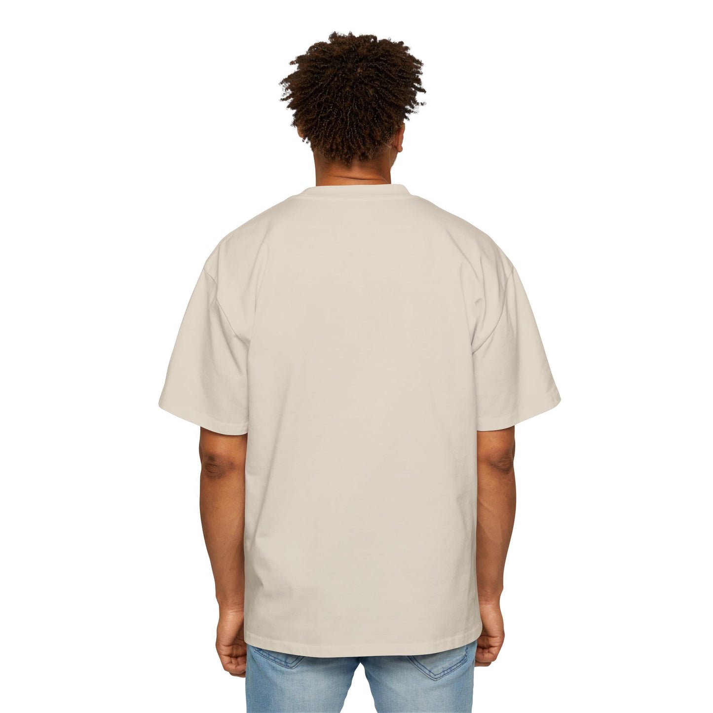 Blue Flame Graphic Tee — Men's Oversized Streetwear T-Shirt