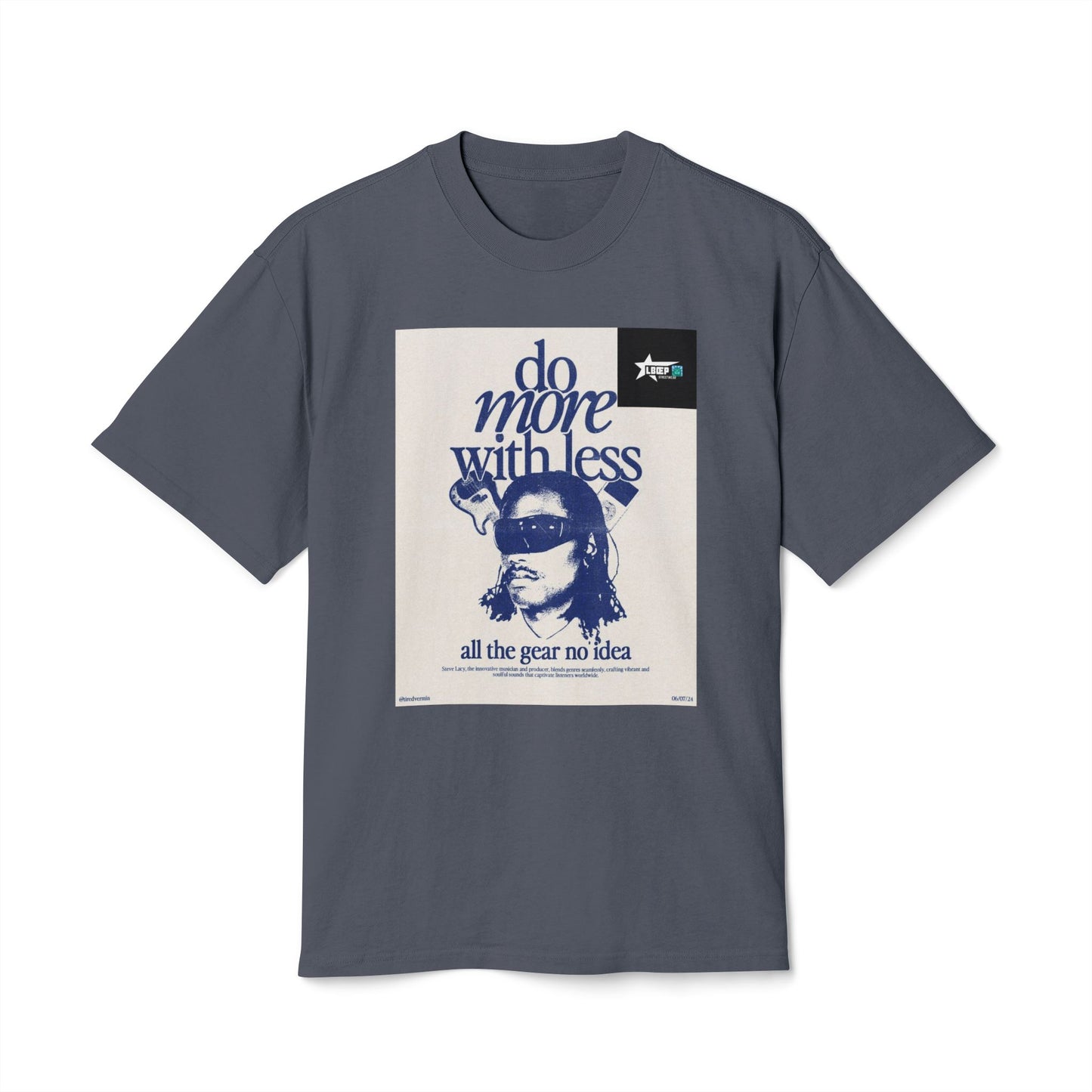 Unisex Vintage-Style Tee - "Do More With Less" Graphic Shirt