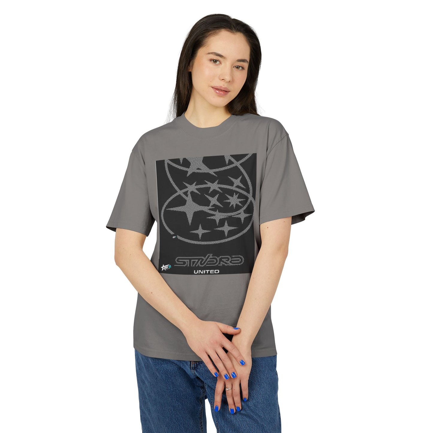 Unisex Heavy Faded Tee - Starry United Graphic T-Shirt for Casual Style